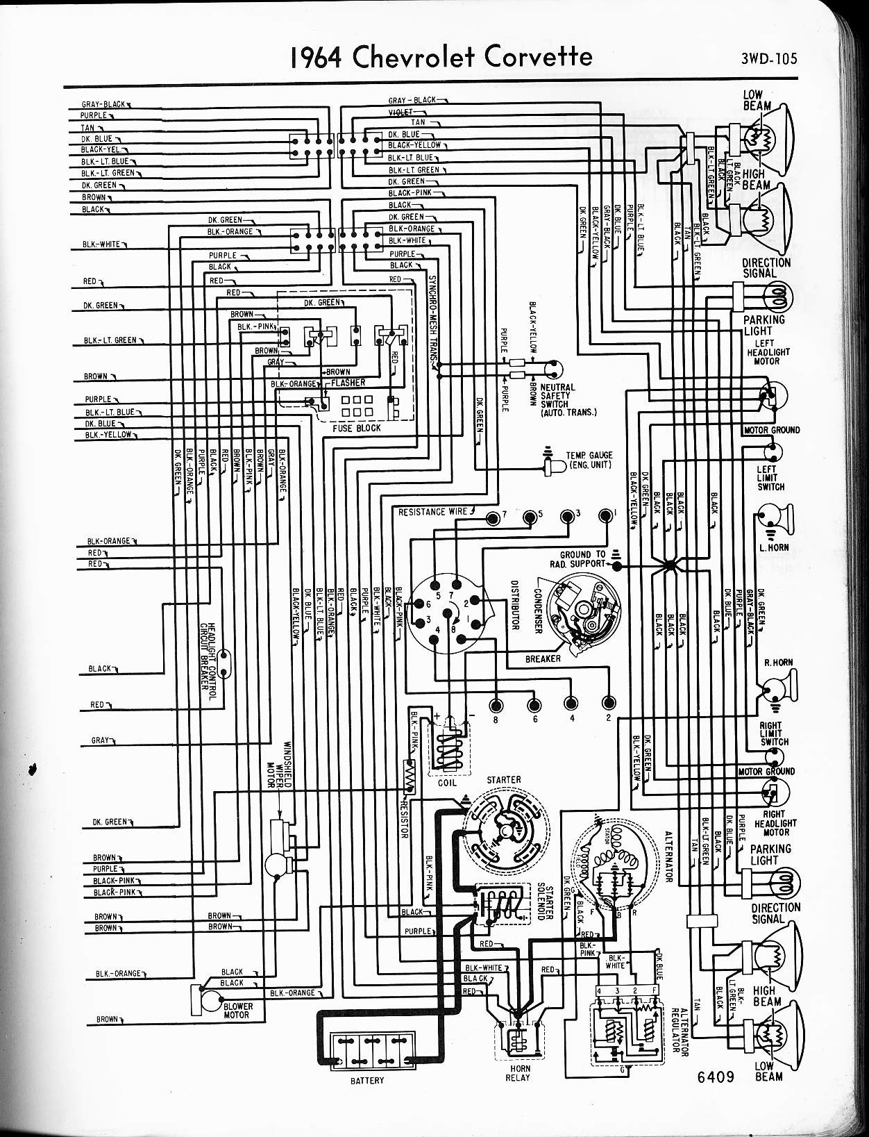 1970 Corvette Wiring Diagram