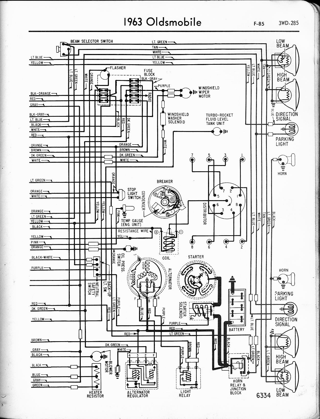 Wiring Diagrams Oldsmobile 88