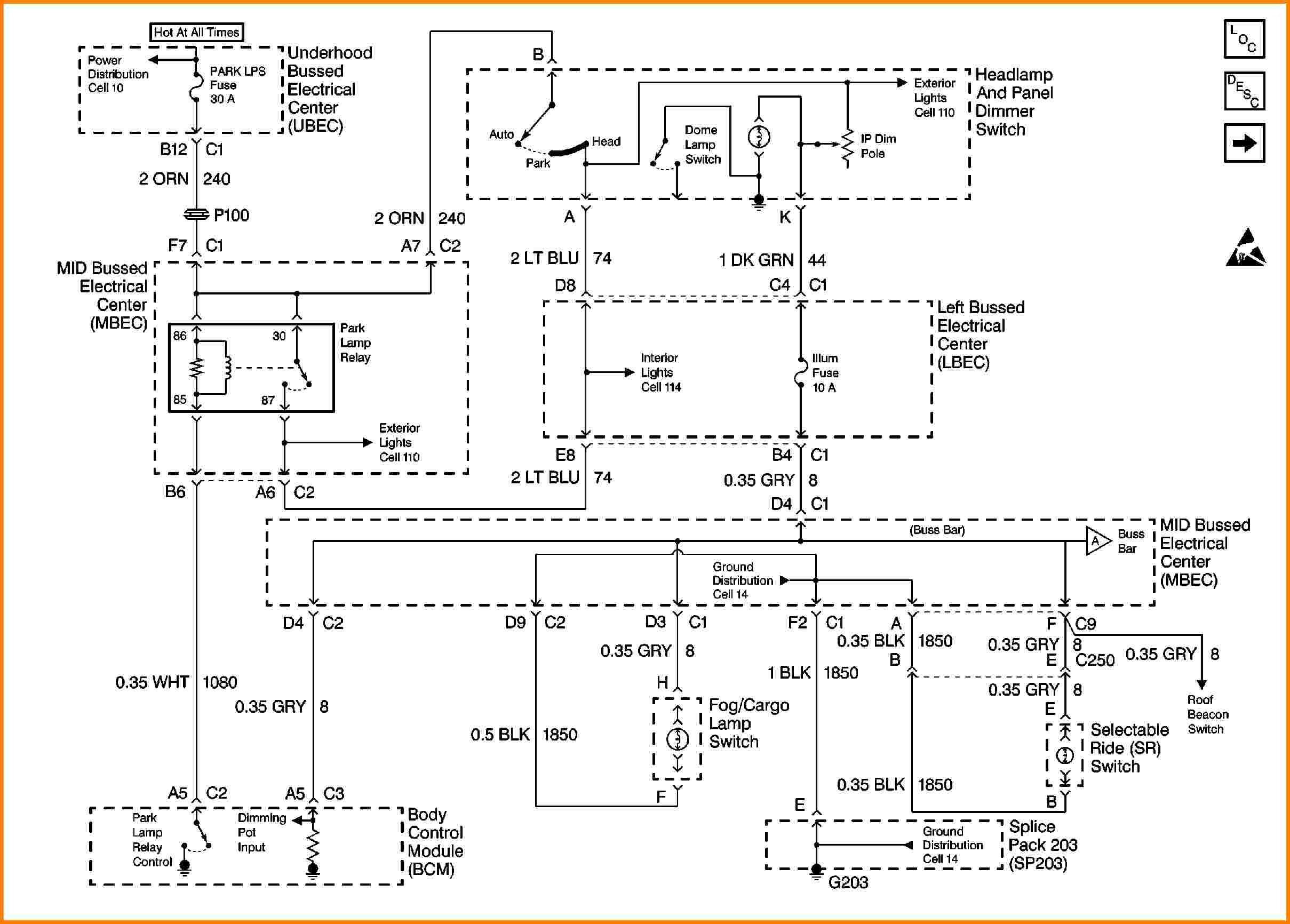 Brake Light Wiring Diagram 1994 Gmc Sierra
