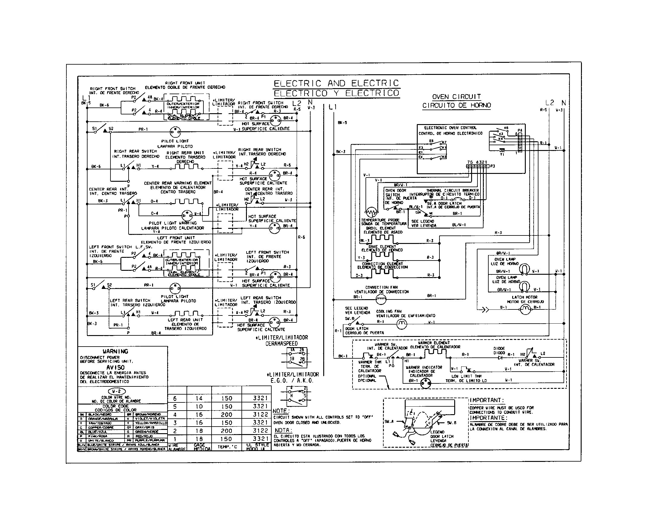 Whirlpool Electric Range Wiring Diagram - General Wiring Diagram