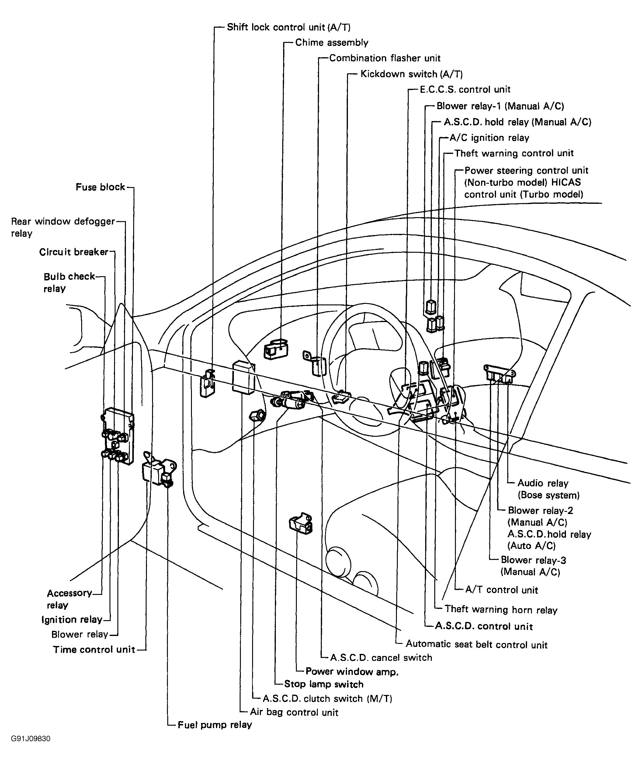 2008 nissan sentra horn relay