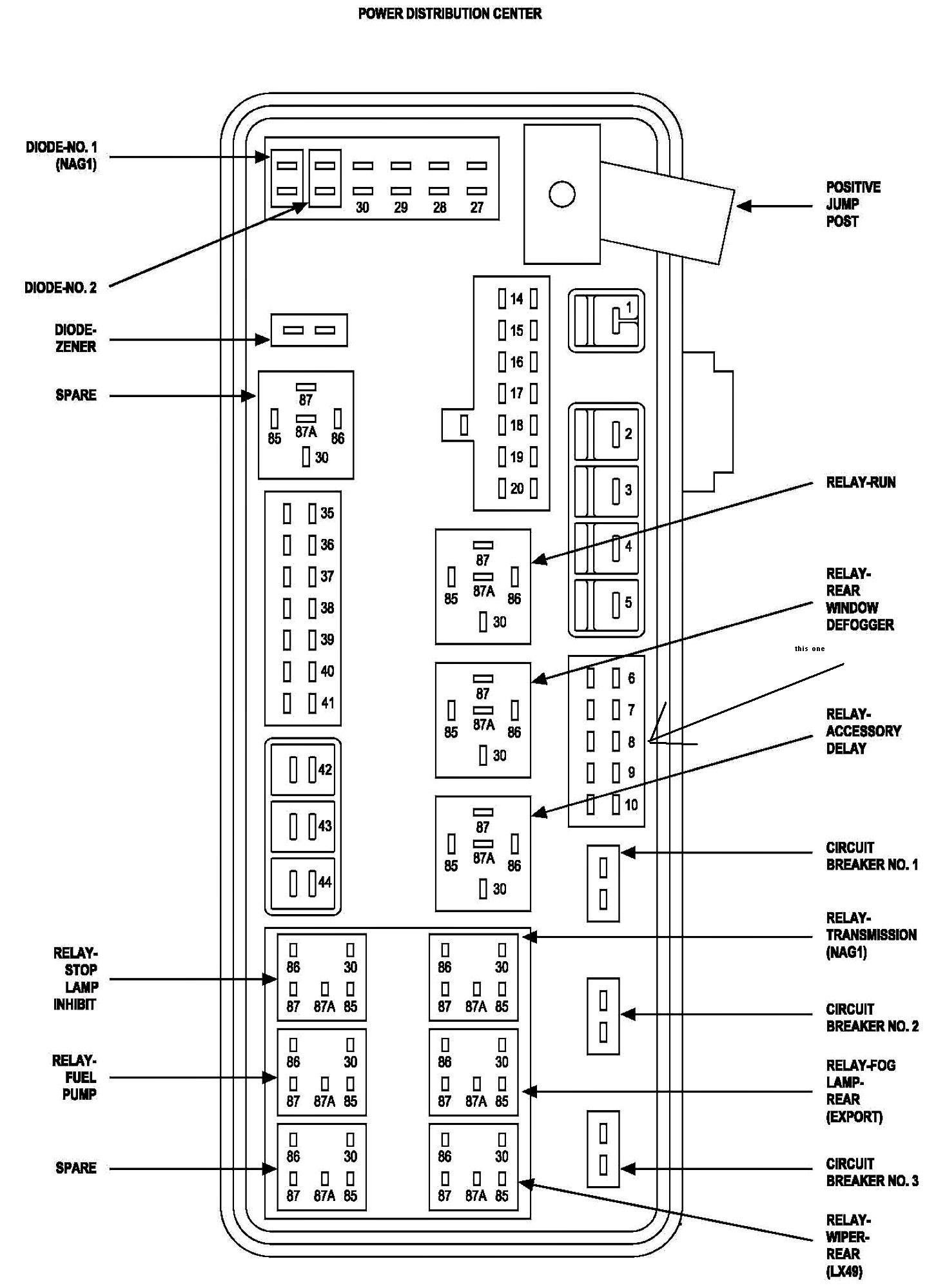 3c4cb 96 Dodge Fuse Box Diagram Digital Resources