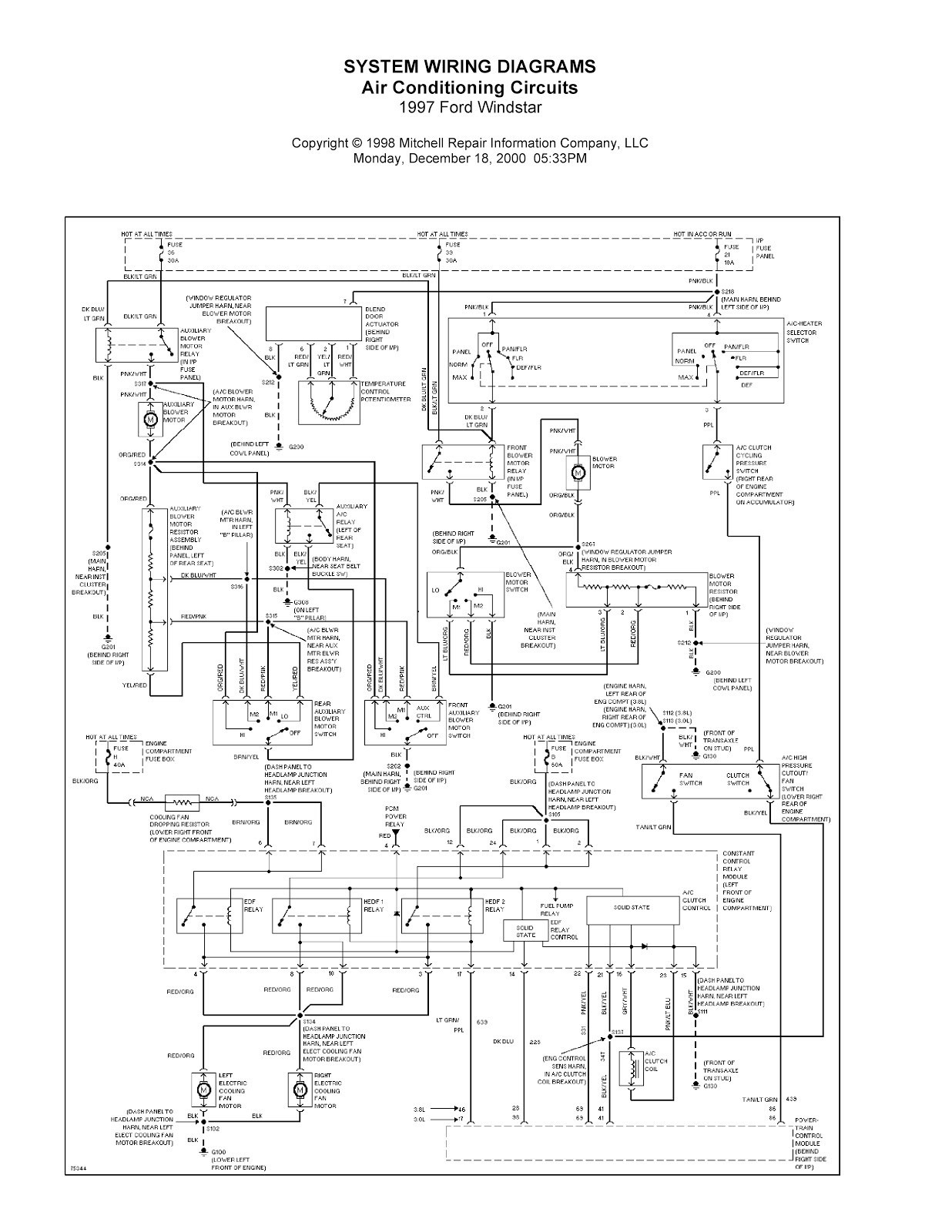 30 2000 Ford Focus Cooling System Diagram Wiring Database 2020