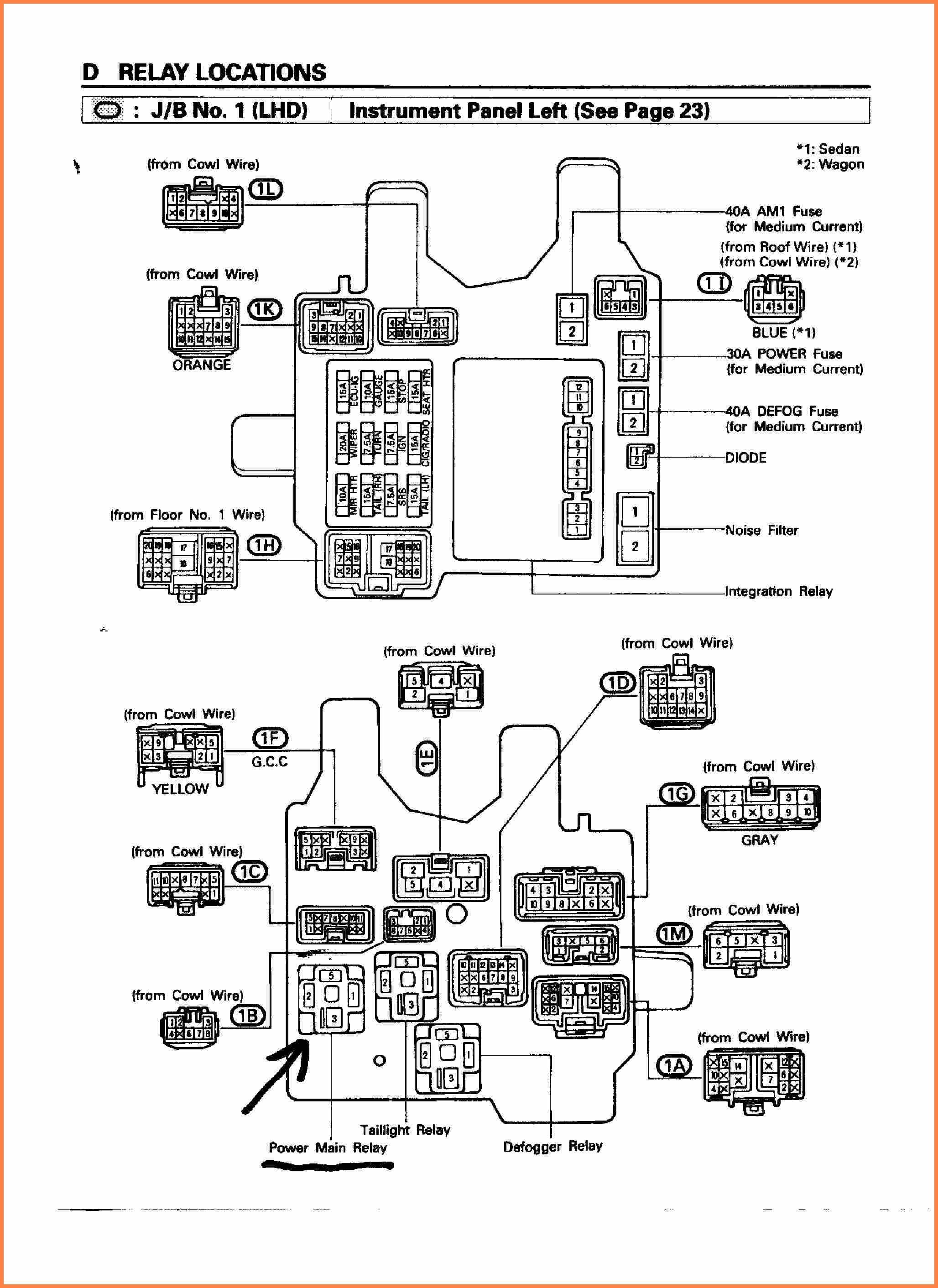 1994 Toyota Corolla Wiring Diagram