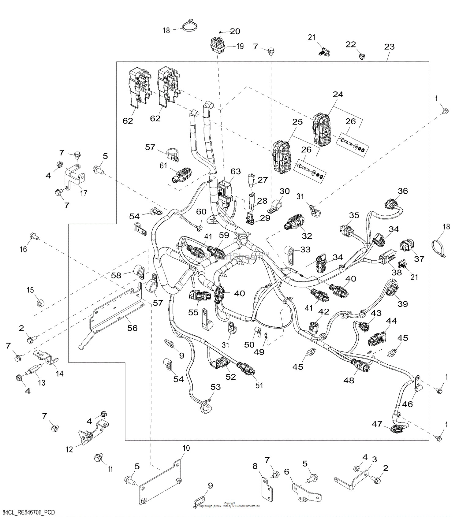 John Deere F725 Parts Diagram