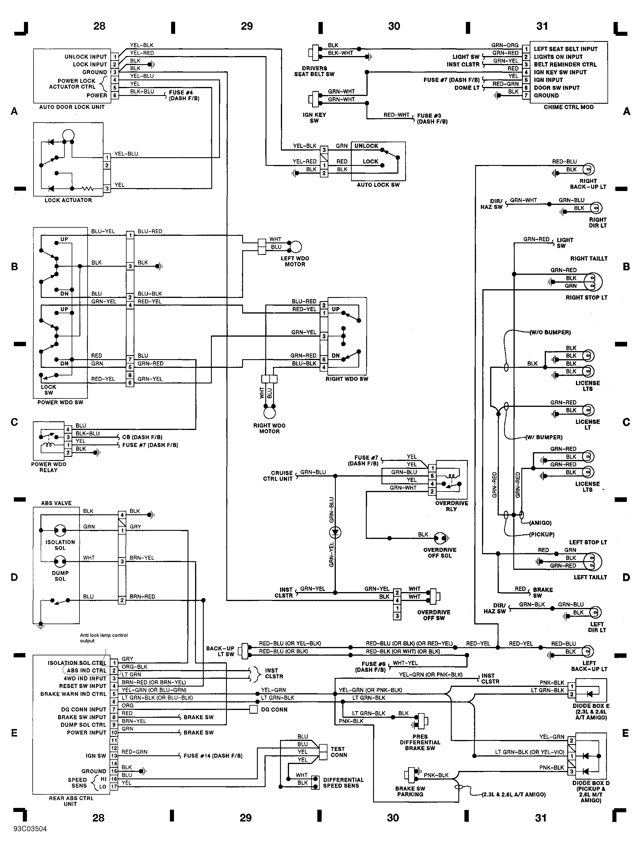 1996 Isuzu Rodeo Wiring Diagram - Wiring Diagram