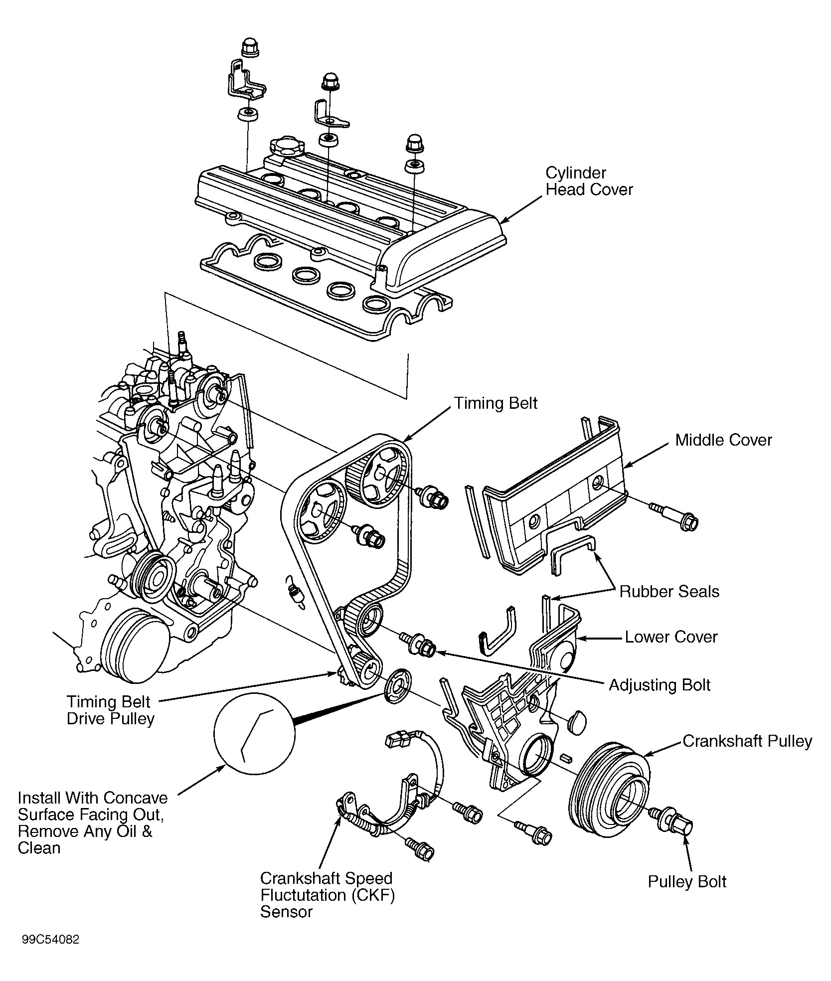 2001 Honda Crv Engine Diagram 2001 Honda Cr V Serpentine Belt Routing and Timing Belt Diagrams Of 2001 Honda Crv Engine Diagram