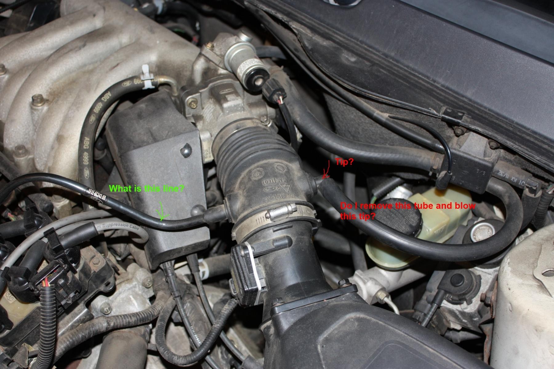 2003 ford Taurus Engine Hose Diagram How to Perform Vacuum Leak Test with Smoke Taurus Car Club Of Of 2003 ford Taurus Engine Hose Diagram