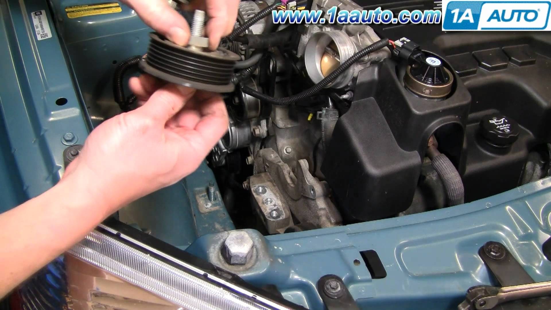 2006 Pontiac torrent Engine Diagram How to Install Replace Upper Idler Pulley Chevy Equinox 3 4l 05 09