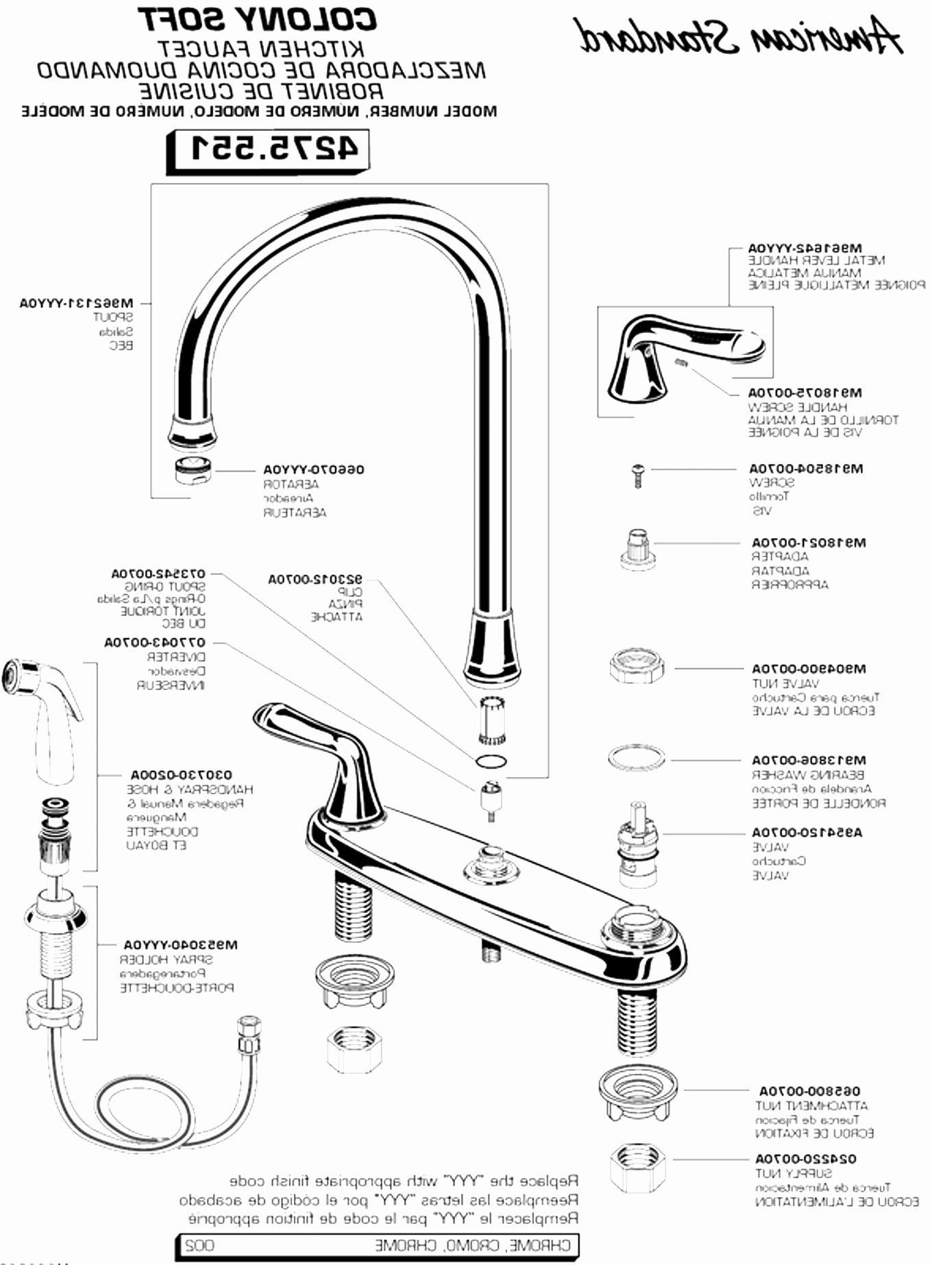 American Standard Shower Faucet Parts Diagram American Standard Kitchen Sink Awesome Kitchen Sink Faucet Parts Of American Standard Shower Faucet Parts Diagram