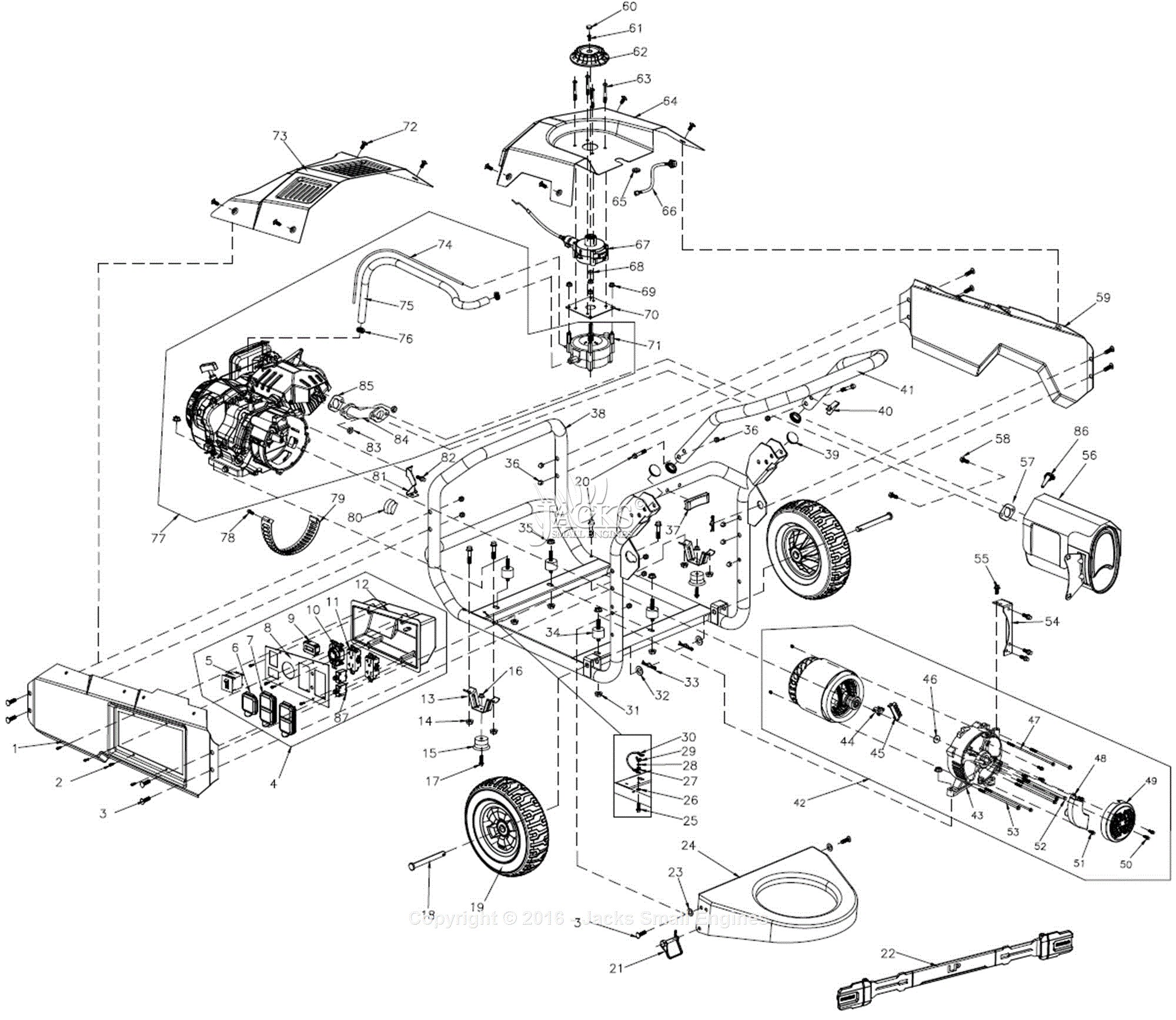 Auto Engine Parts Diagram Generac Lp5500 Parts Diagram for Full assembly Of Auto Engine Parts Diagram