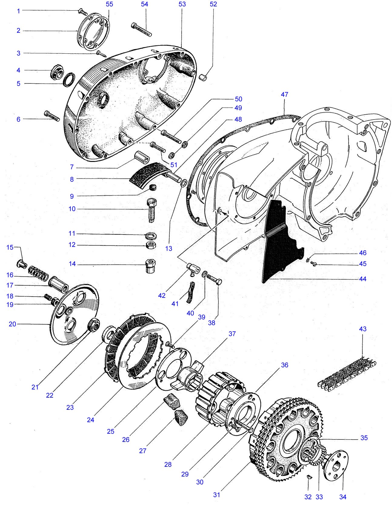 Bsa A65 Engine Diagram Clutch Of Bsa A65 Engine Diagram