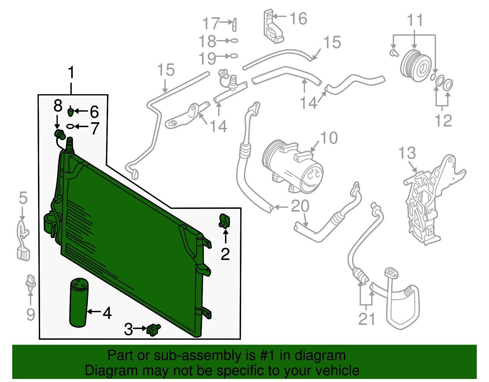 Car Ac Parts Diagram Volvo Oem 08 09 S60 Air Conditioner Condenser Of Car Ac Parts Diagram