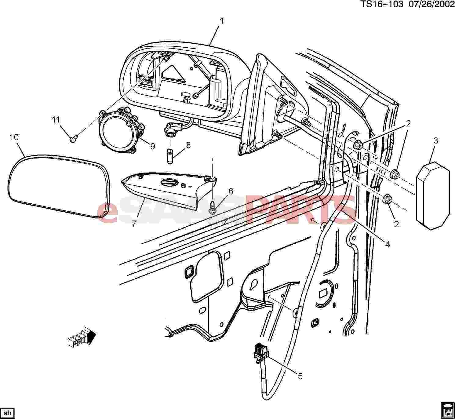 Car Body Diagram Parts Esaabparts Saab 9 7x Car Body External Parts Mirrors Of Car Body Diagram Parts