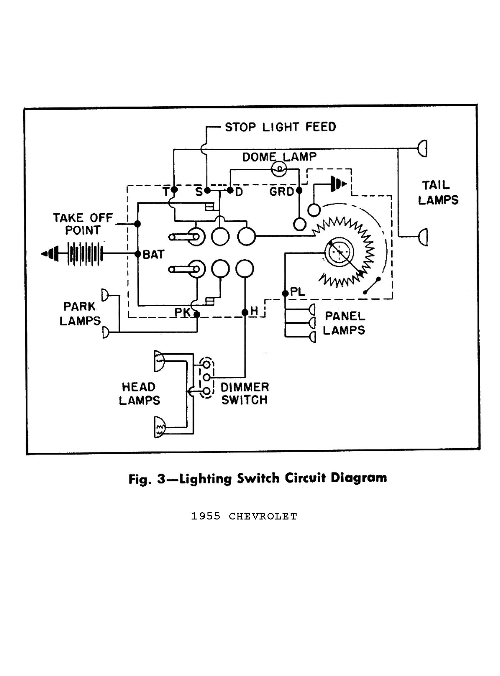 Car Dome Light Wiring Diagram 1955 Passenger Car Wiring 2 1955 Lighting Switch Circuit Wiring Info • Of Car Dome Light Wiring Diagram
