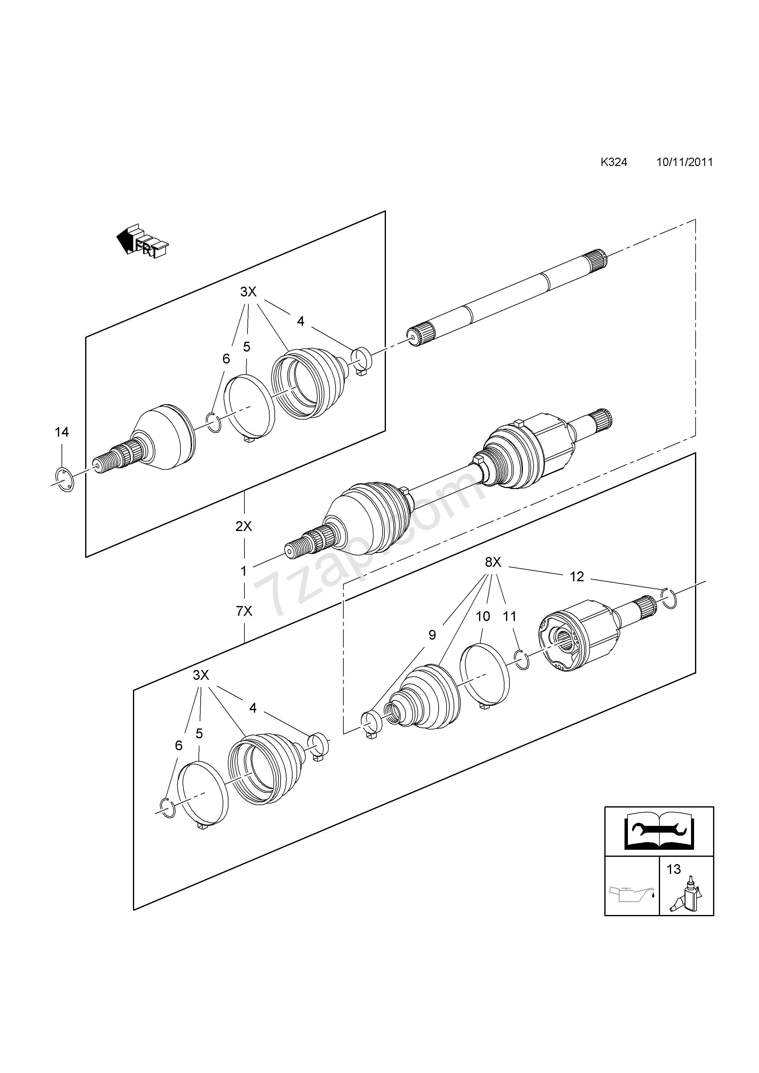 Car Front Axle Diagram Front Axle Drive Shaft [used with F40 Manual Transmission A28ner Of Car Front Axle Diagram