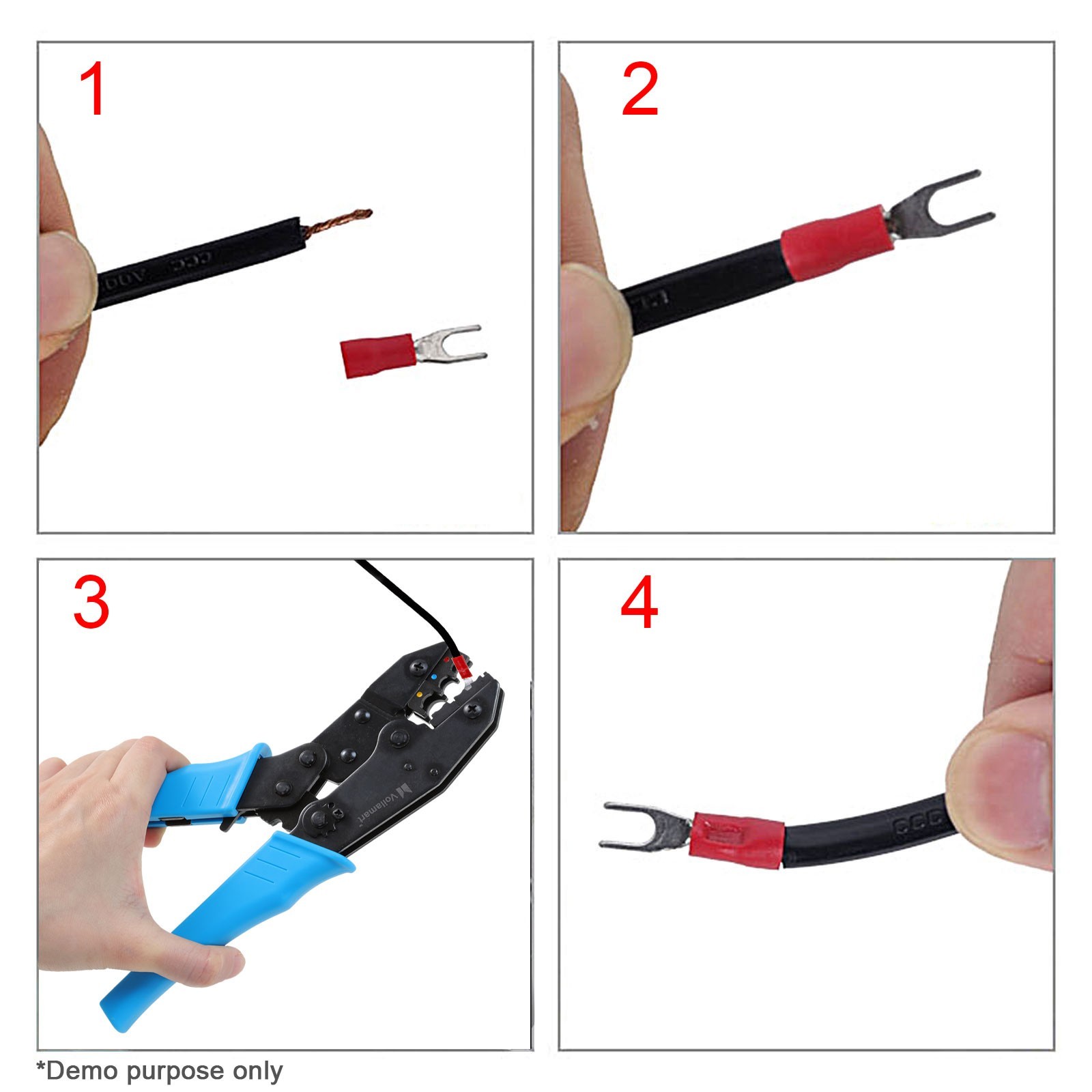 Crimping tool Diagram Voilamart Cable Crimper Terminal Wire Ferrule Ratchet Plier Crimping Of Crimping tool Diagram