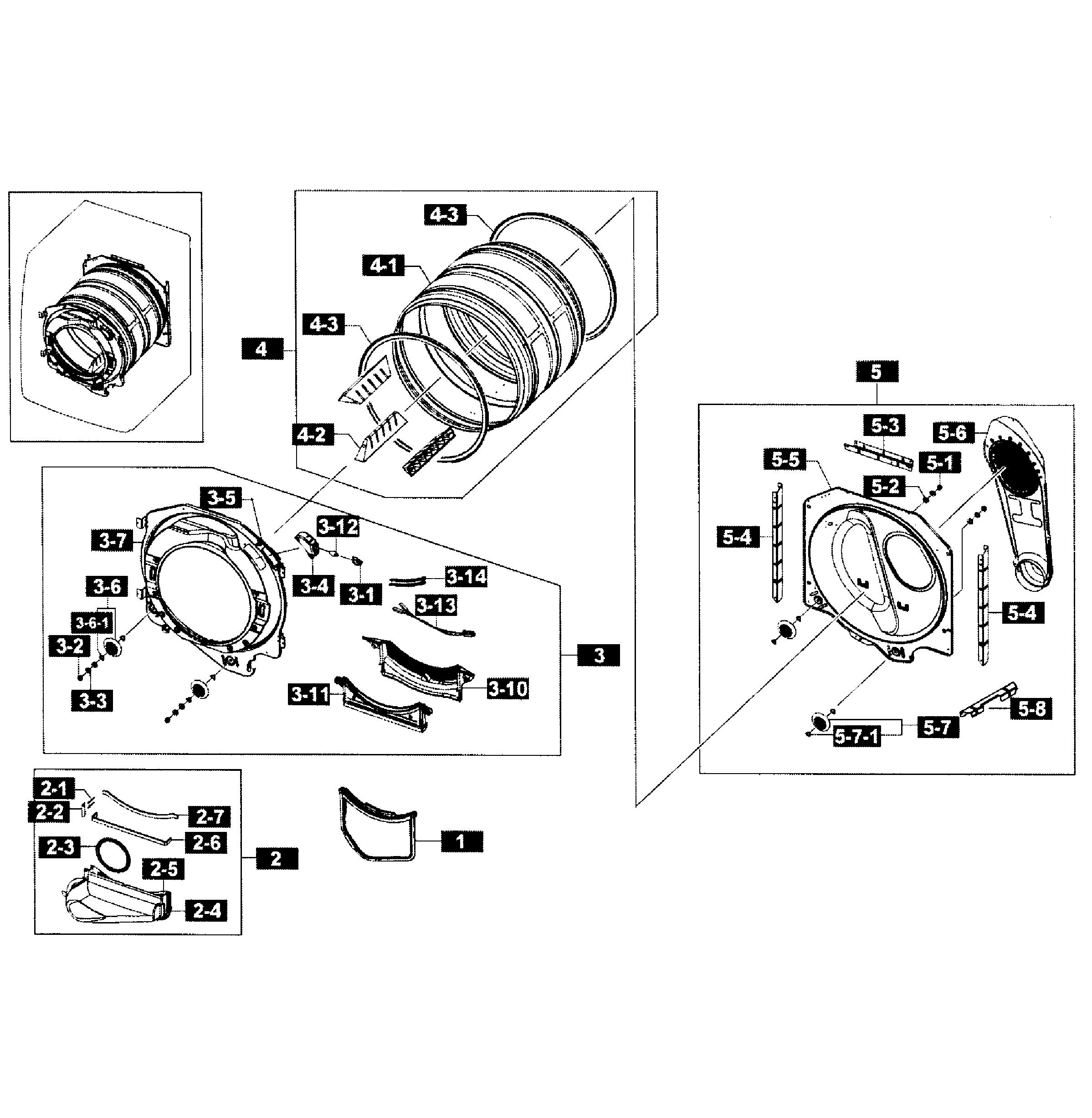Drum Brake Parts Diagram Samsung Model Dv365gtbgwr A3 0001 Residential Dryer Genuine Parts Of Drum Brake Parts Diagram