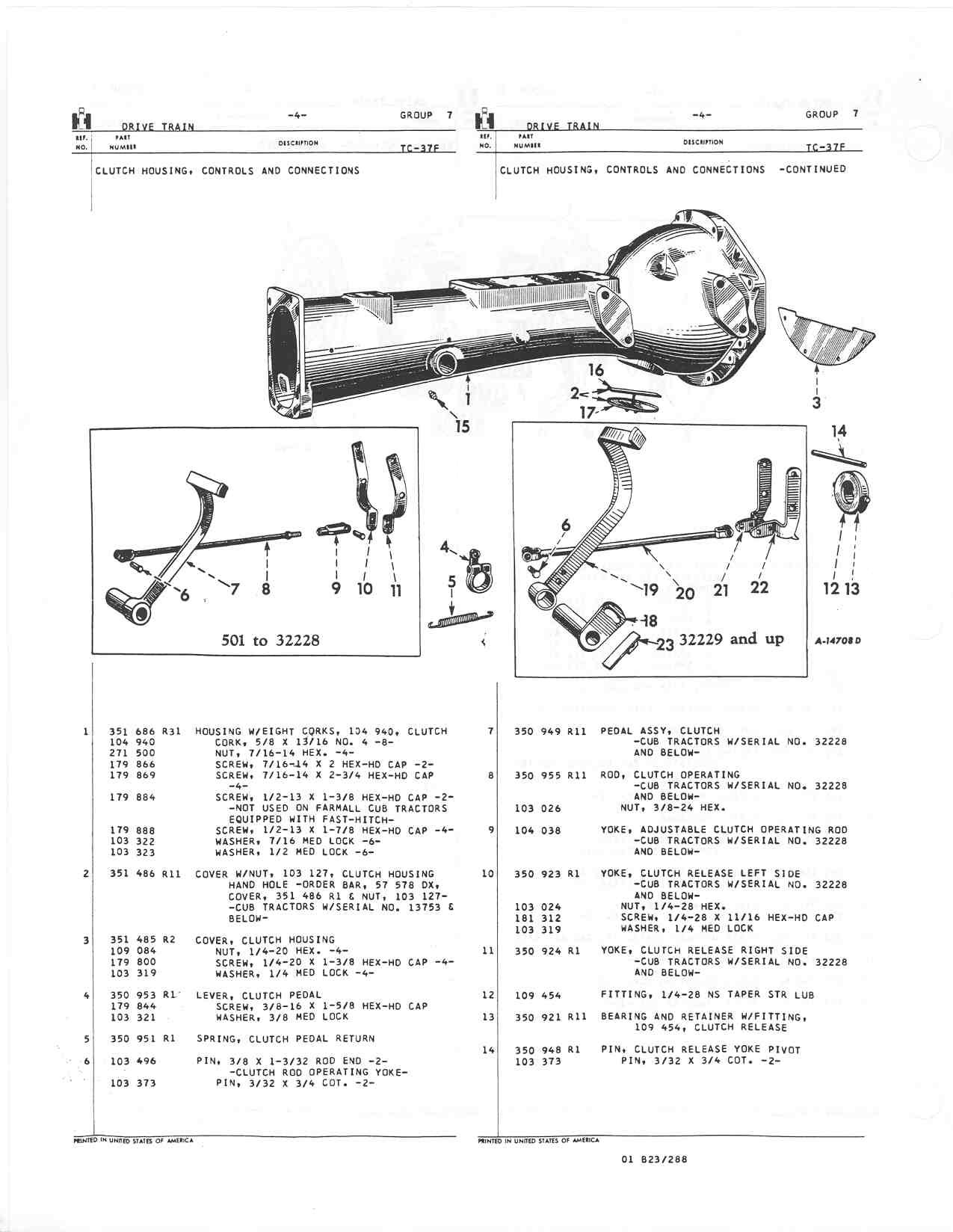 Farmall Cub Parts Diagram Clutch Pedal assembly and Linkage Farmall Cub Of Farmall Cub Parts Diagram