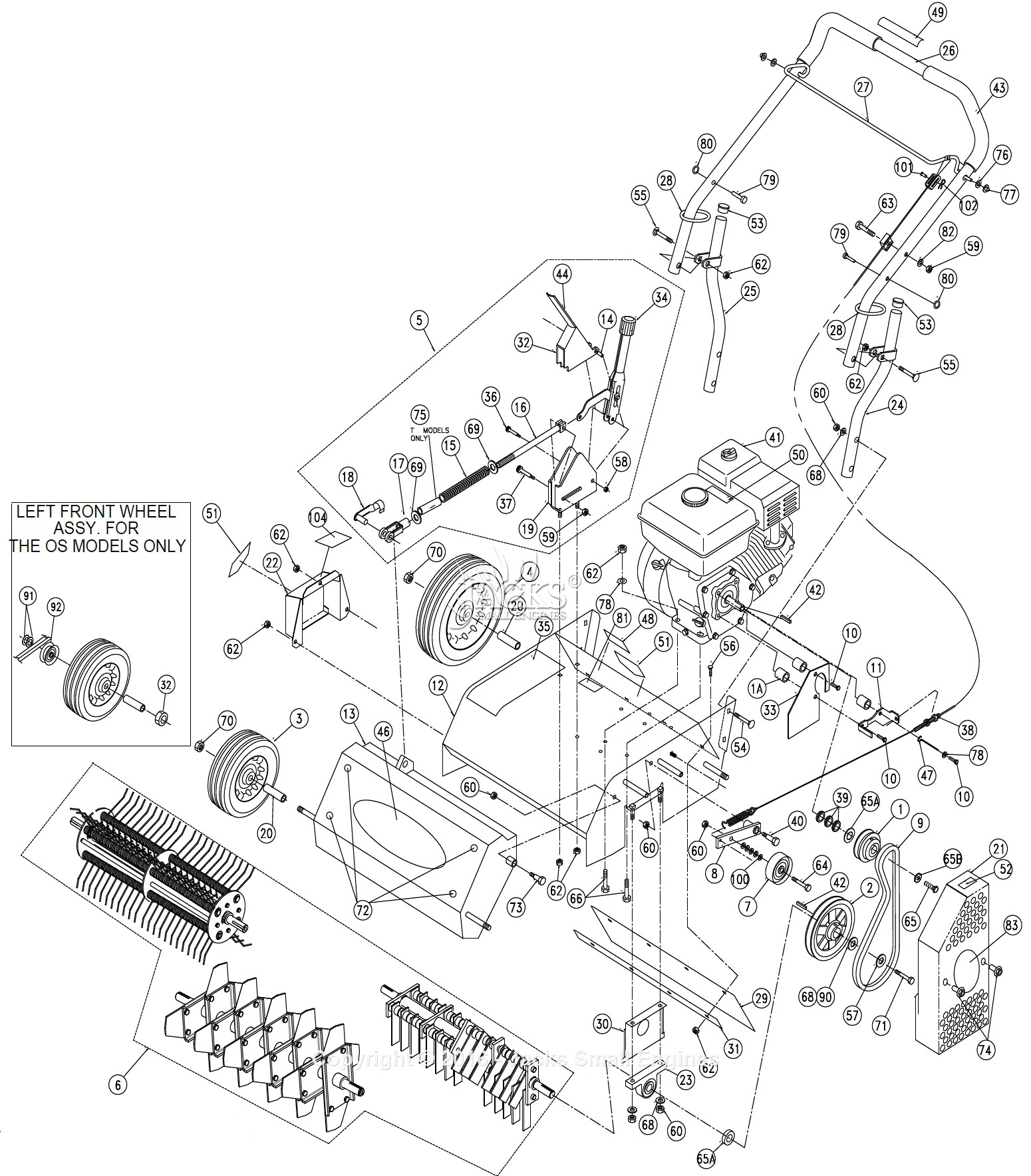Honda Elite 80 Parts Diagram Billy Goat Pr550 Parts Diagram for Main assembly Of Honda Elite 80 Parts Diagram
