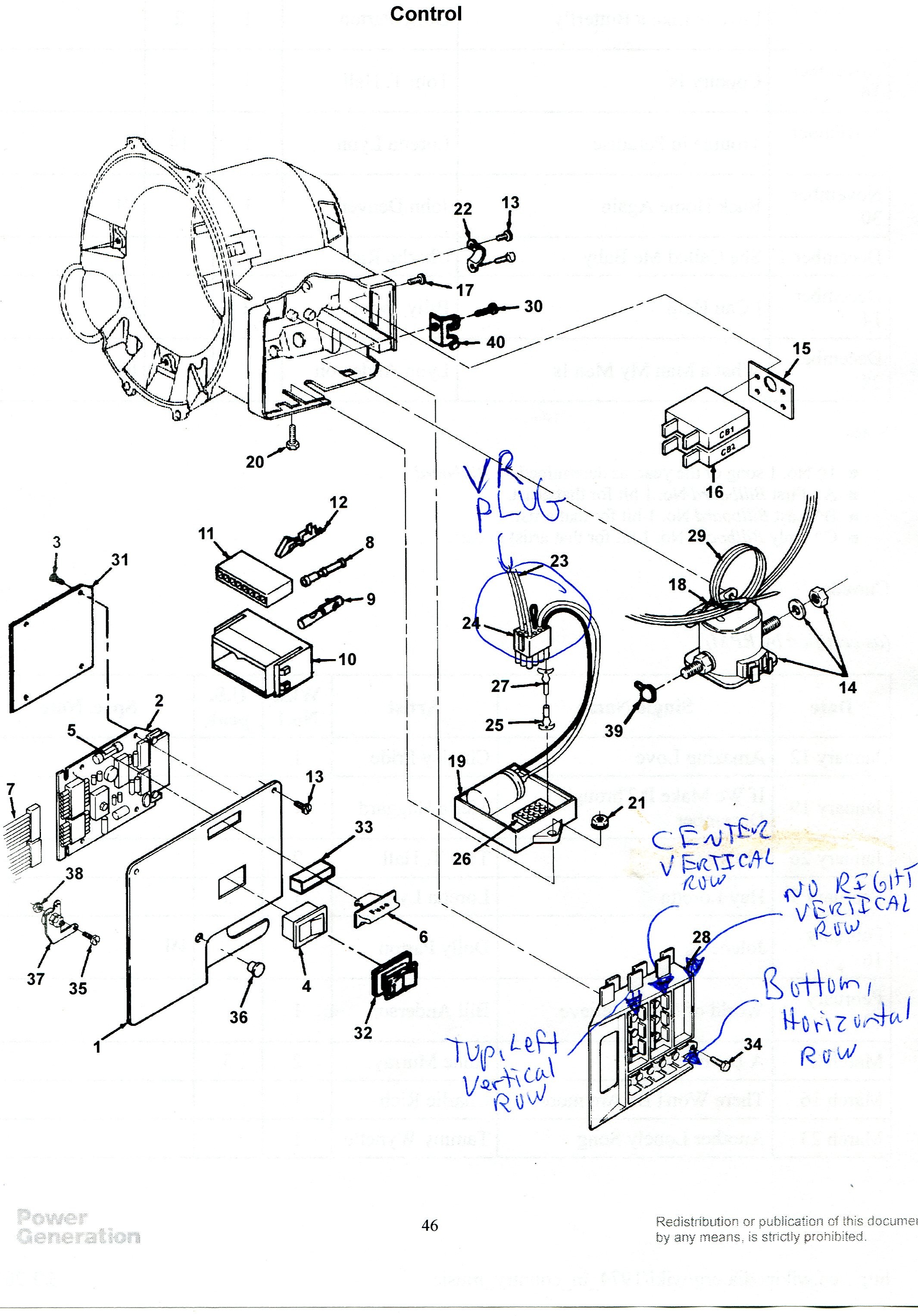 onan 4000 generator parts diagrams