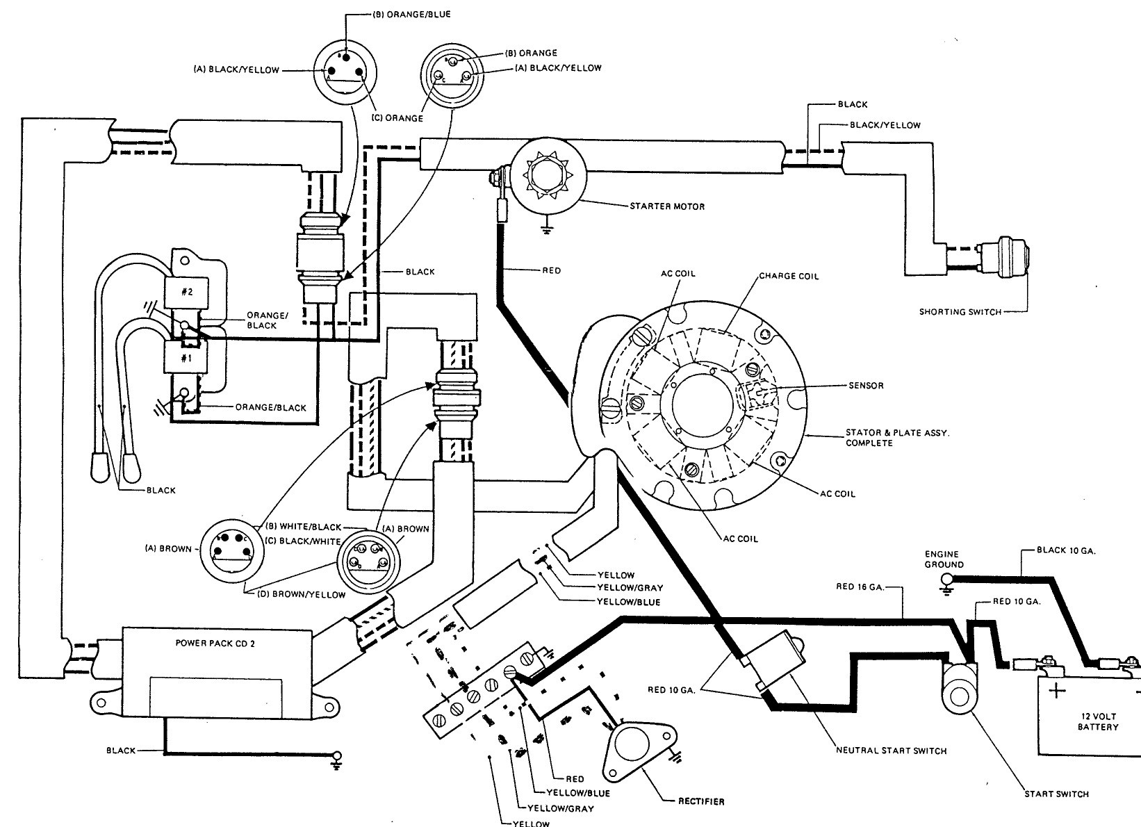 Outboard Engine Diagram Maintaining Johnson 9 9 Troubleshooting