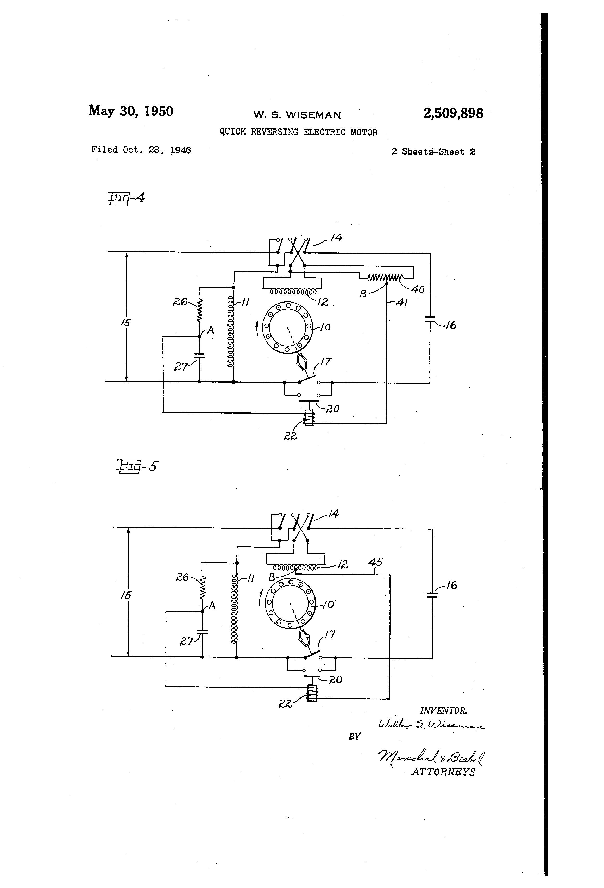 Single Phase Reversing Motor Wiring Diagram Patent Us Single Phase Motor Reversing Starter Google Drawing Of Single Phase Reversing Motor Wiring Diagram