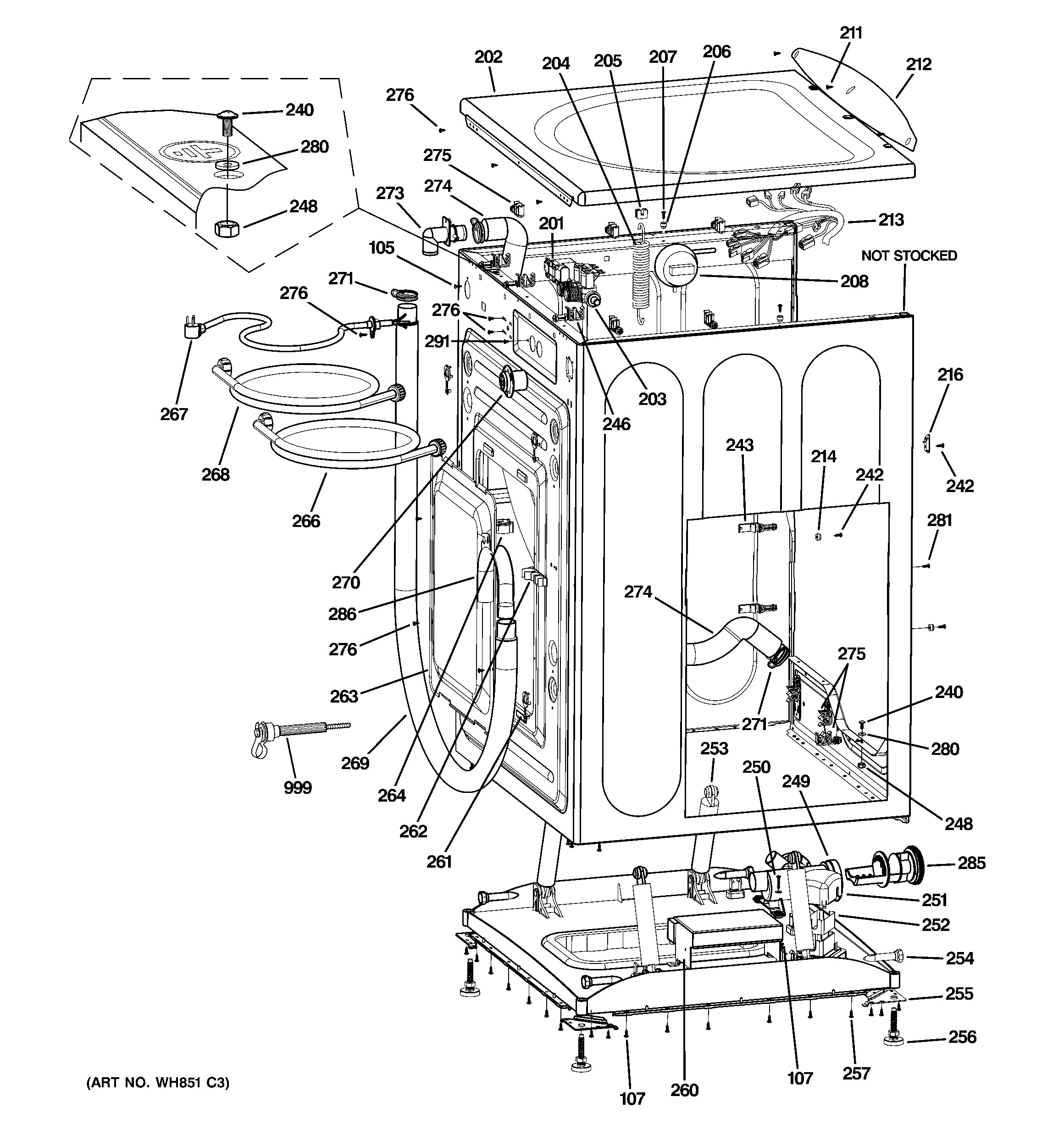 Transmission Parts Diagram Ge Model Wbvh5200j3ww Residential Washers Genuine Parts Of Transmission Parts Diagram
