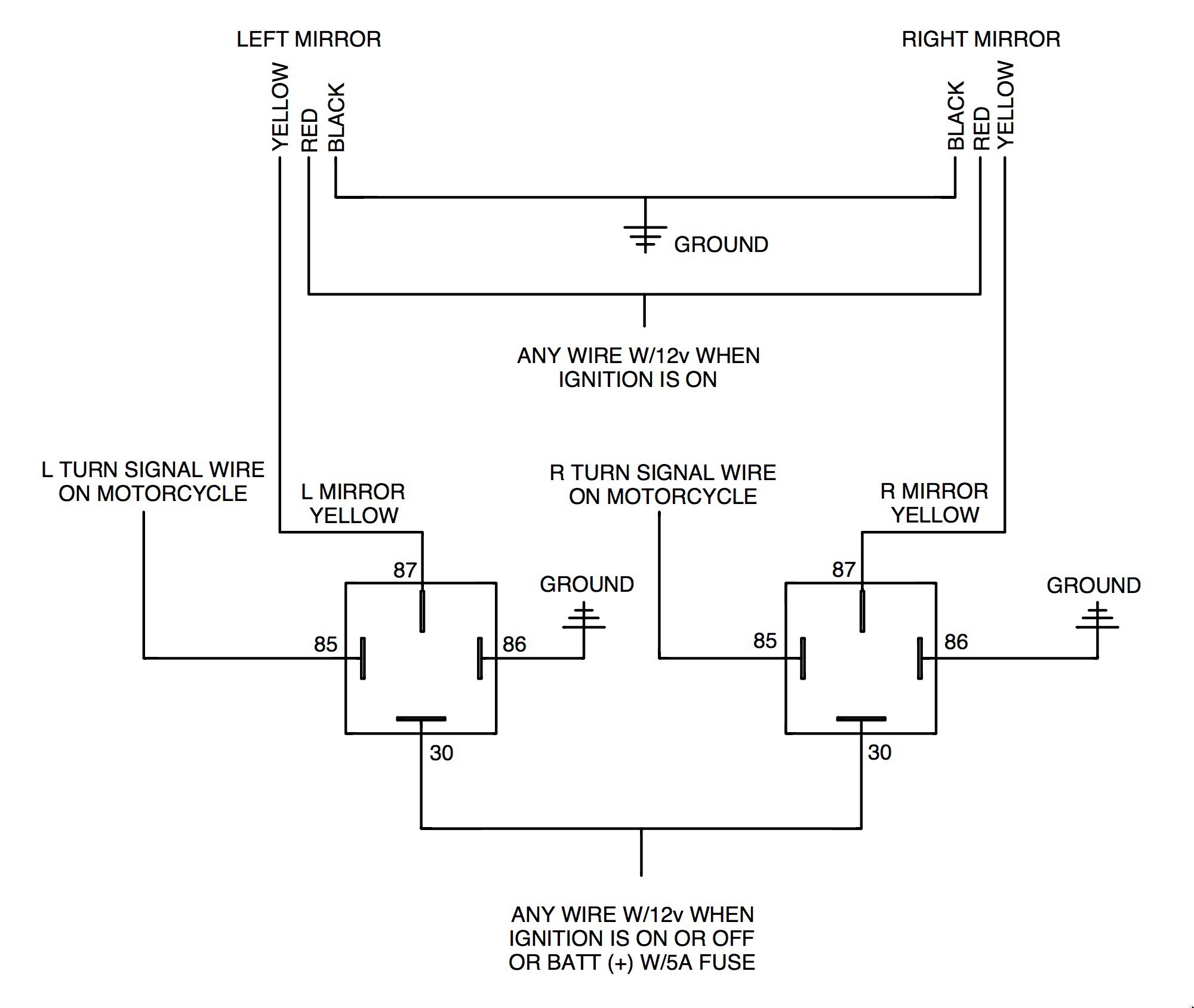 Turn Signal Wiring Diagram Turn Signal Wiring Diagram Luxury Adding Rivco Led Mirrors to A Of Turn Signal Wiring Diagram