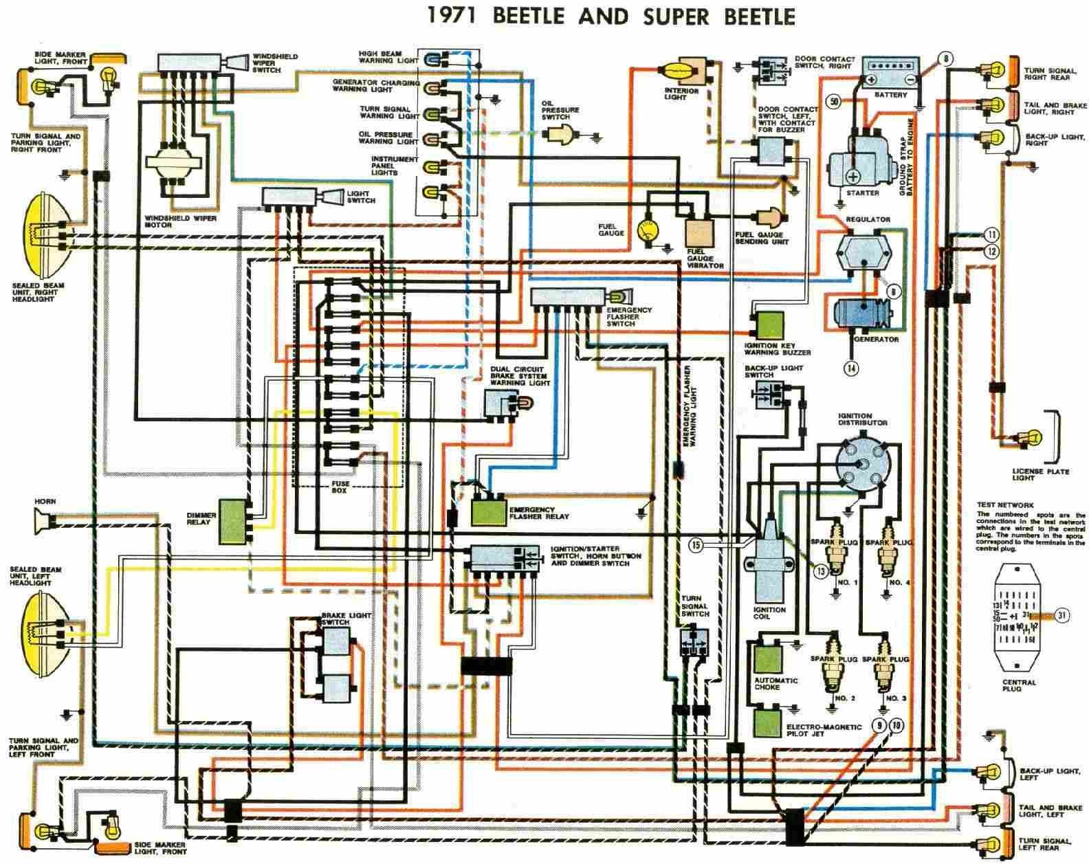 Vw Engine Diagram Vw Beetle Wiring Ch A Simple Car Bugs Pinterest Of Vw Engine Diagram