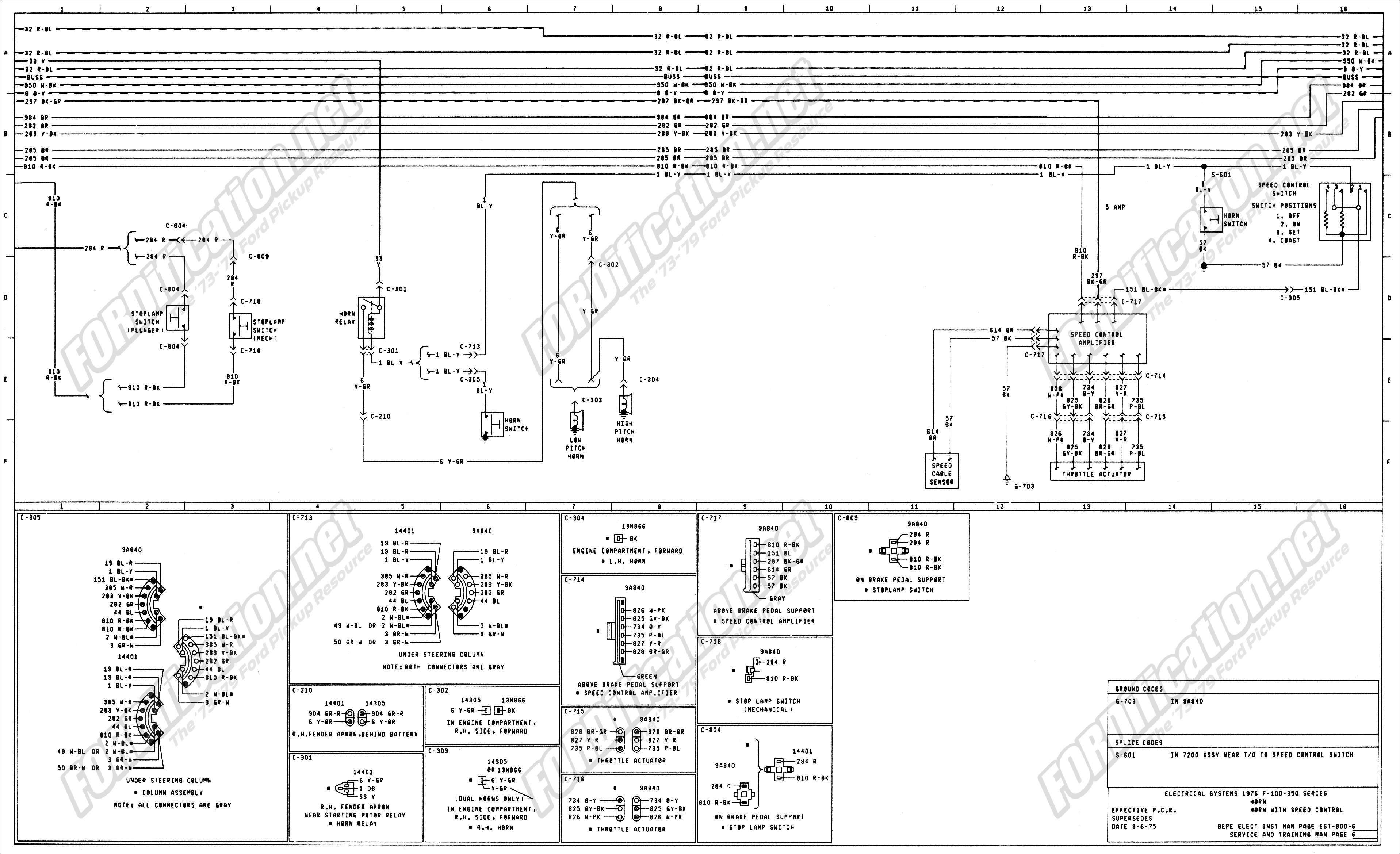 Wiring Diagram for ford F150 Trailer Lights From Truck 1973 1979 ford Truck Wiring Diagrams & Schematics fordification Of Wiring Diagram for ford F150 Trailer Lights From Truck