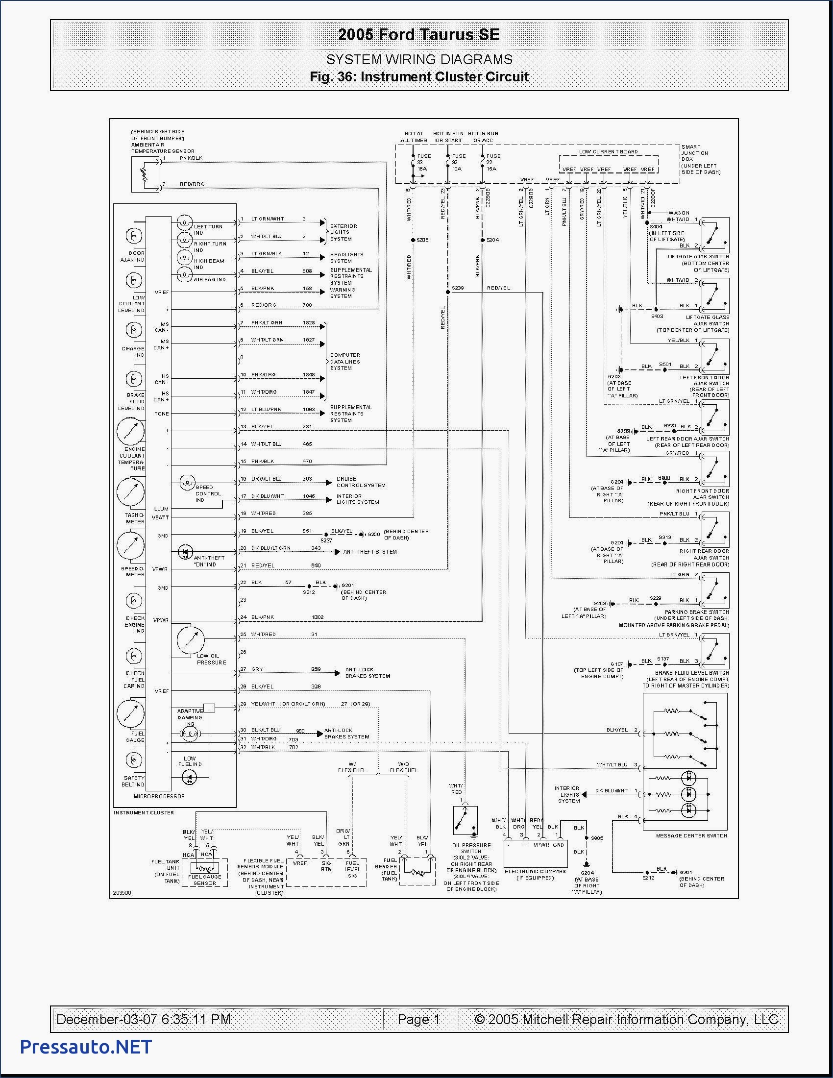 1996 ford Taurus Engine Diagram 05 ford Taurus Wiring Diagram Download Free Printable Throughout Of 1996 ford Taurus Engine Diagram