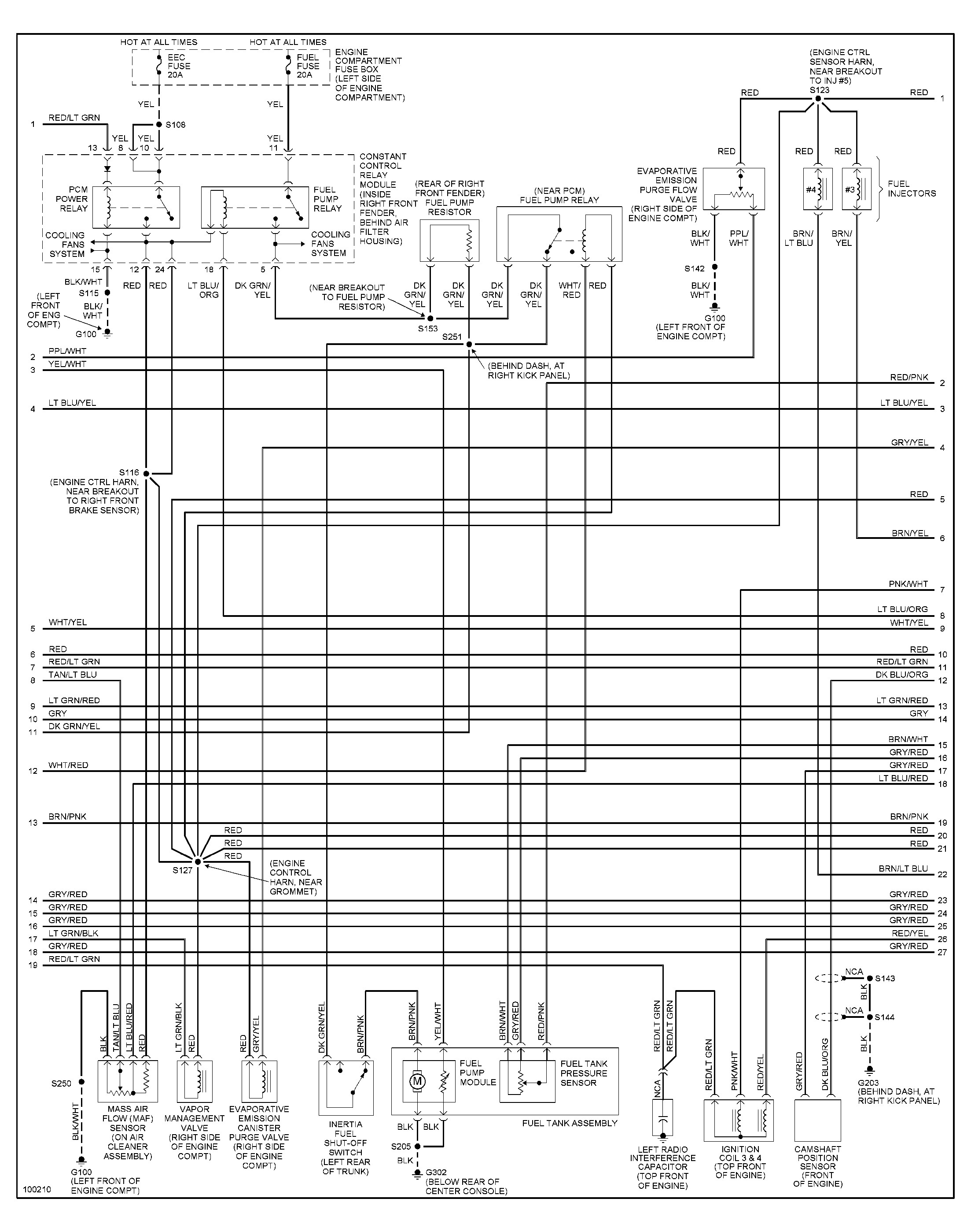1998 ford Mustang Wiring Diagram to 2007 ford Mustang Wiring Diagram Wiring Diagram