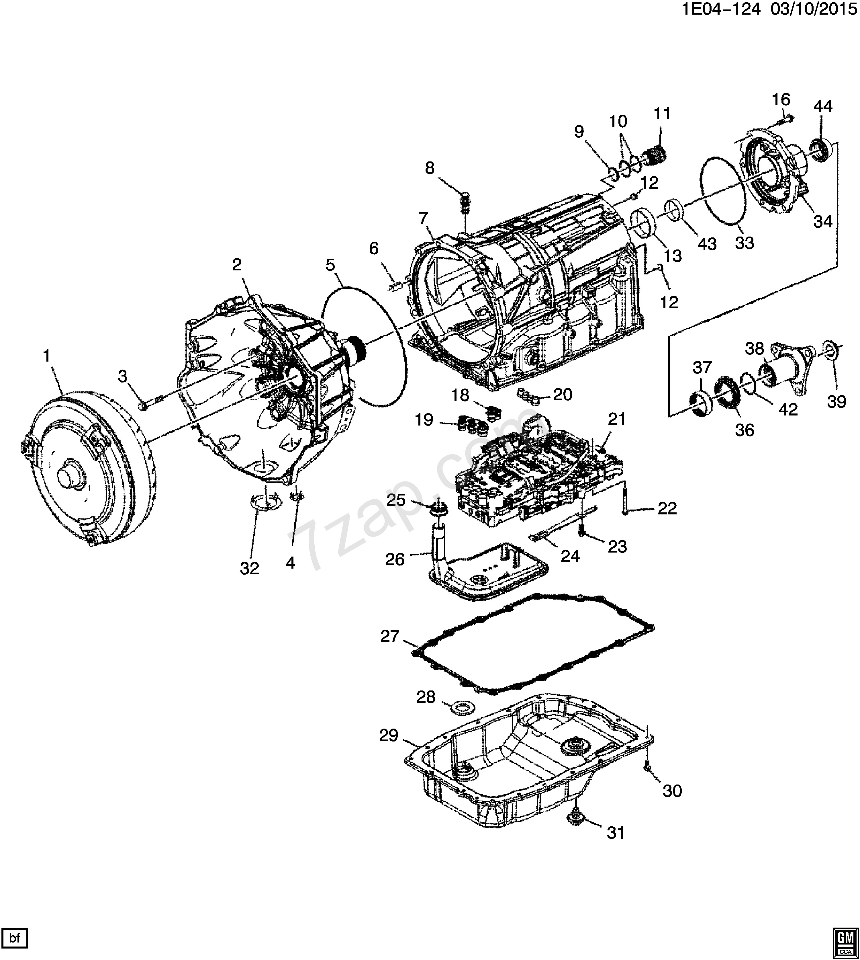 Diagram Of Car Parts In Spanish 2014 2017 Ek19 Automatic Transmission Myc 6l80 Case & Related Of Diagram Of Car Parts In Spanish