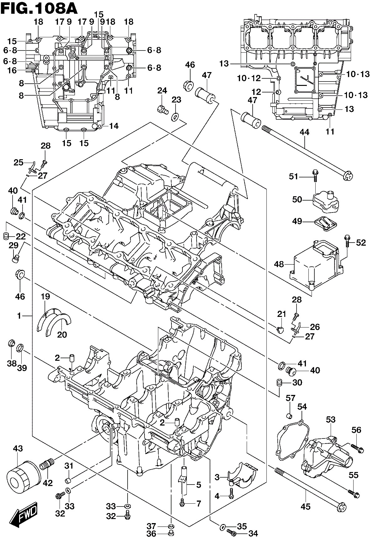 Engine Valve Parts Diagram 2015 Suzuki Hayabusa Crankcase Parts Best Oem Crankcase Parts Of Engine Valve Parts Diagram