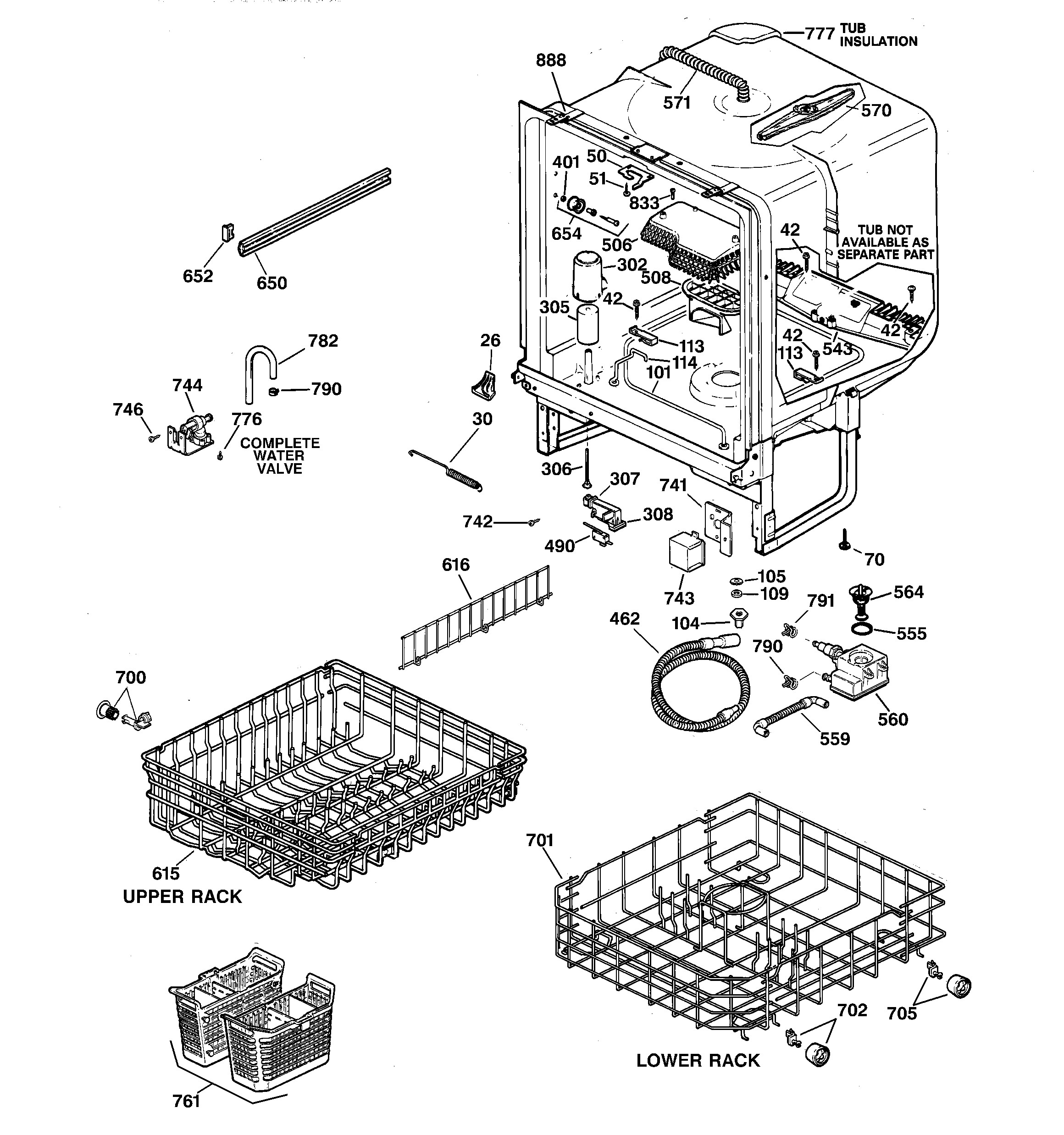 Ge Nautilus Dishwasher Parts Diagram Ge Model Gsd3600g00cc Dishwasher Genuine Parts Of Ge Nautilus Dishwasher Parts Diagram