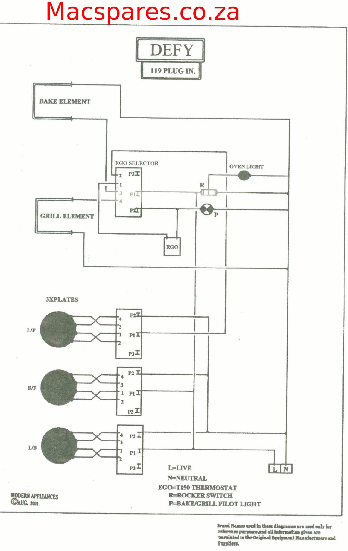 Heat Trace Wiring Diagram Wiring Diagrams Stoves Macspares Of Heat Trace Wiring Diagram