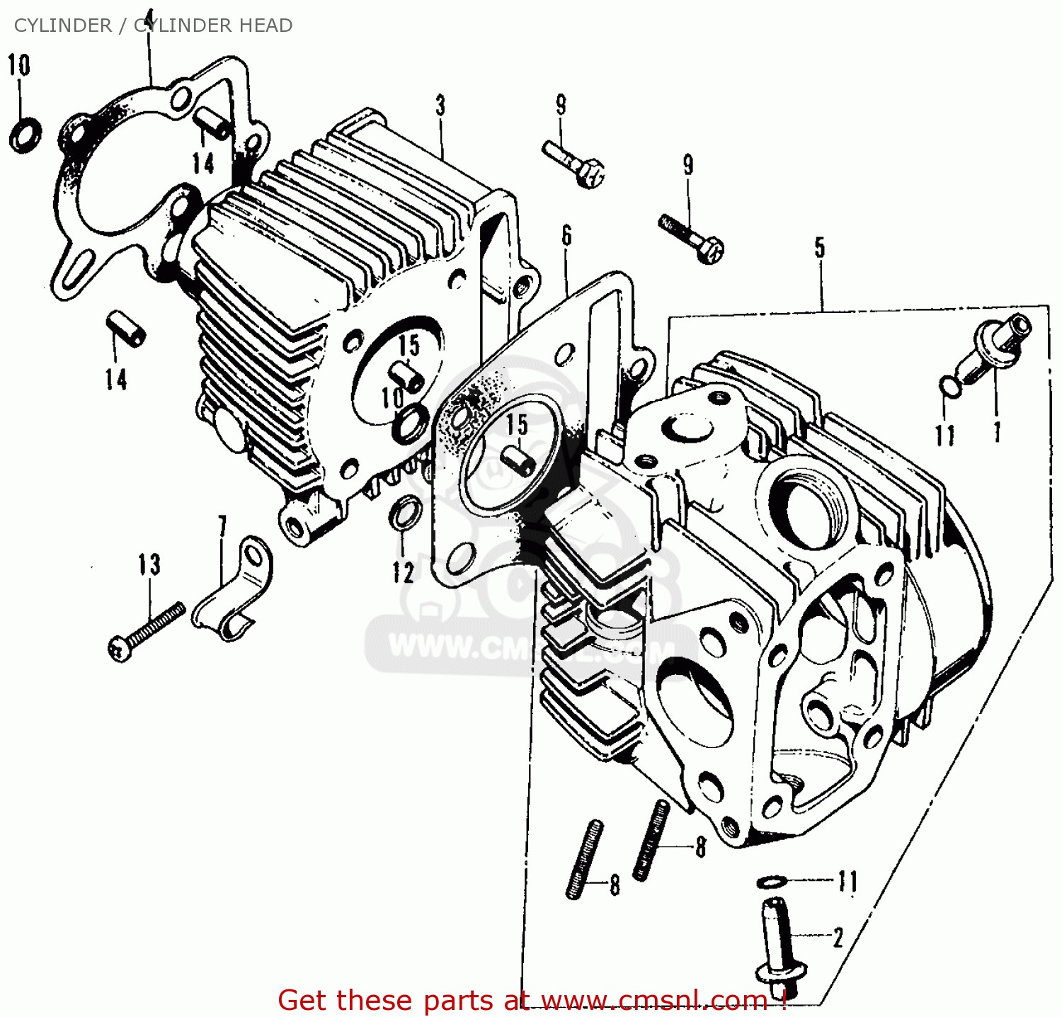 Honda Cd70 Engine Diagram Honda 70 Engine Diagram Honda Ct70 Trail 70 1972 Ct70k1 Usa Cylinder