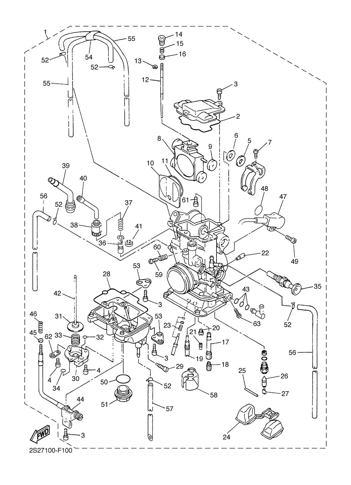 Yz250f Engine Diagram 2013 Yamaha Yz250f Yz250fdw Carburetor Parts Best Oem Carburetor Of Yz250f Engine Diagram