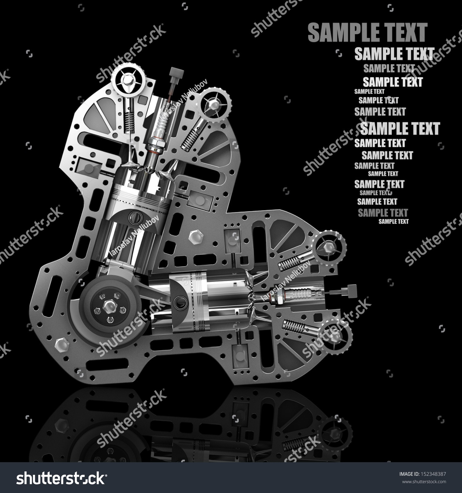 Animated V8 Engine Diagram V 8 Car Engine Concept Modern Car Stock Illustration Of Animated V8 Engine Diagram