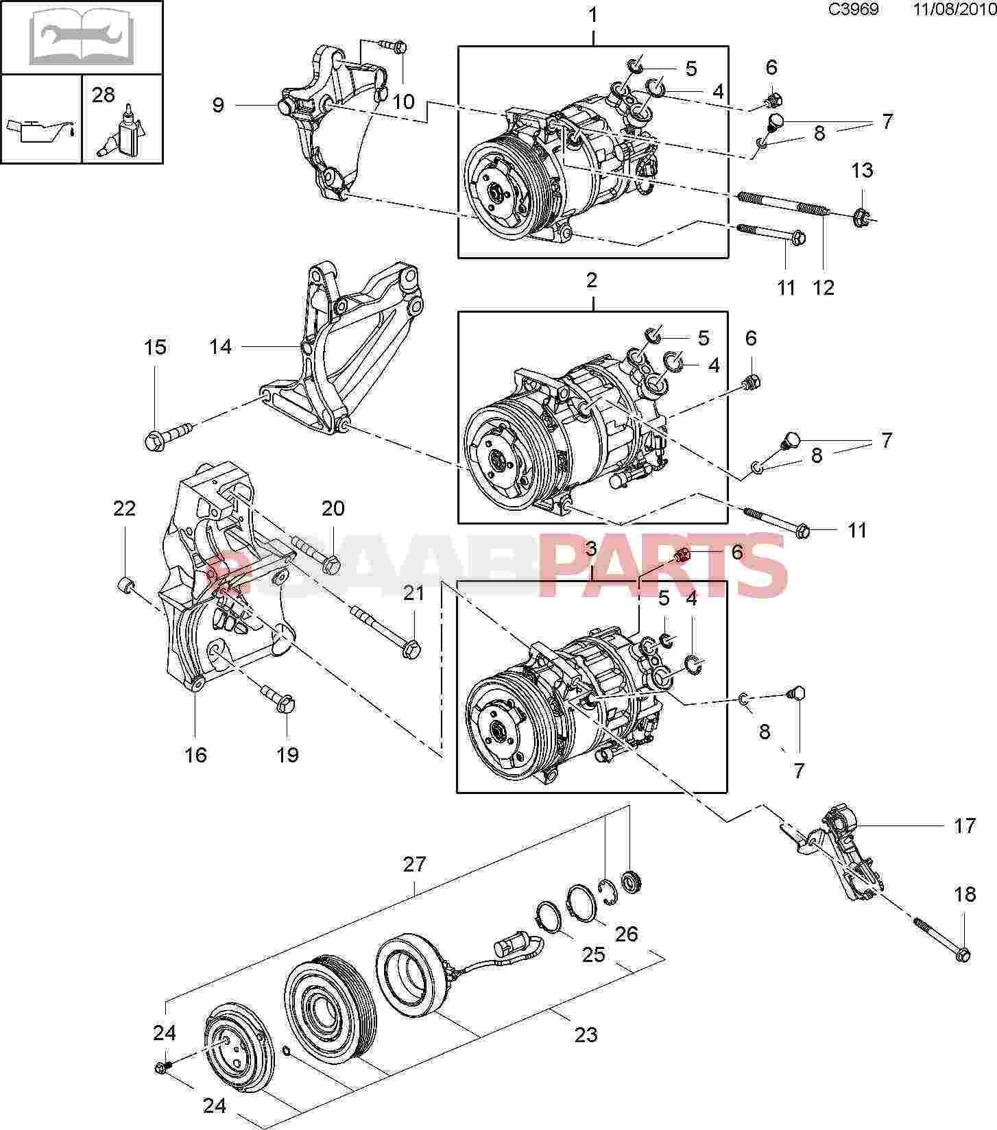 Auto Ac Parts Diagram ] Saab O Ring Genuine Saab Parts From Esaabparts Of Auto Ac Parts Diagram