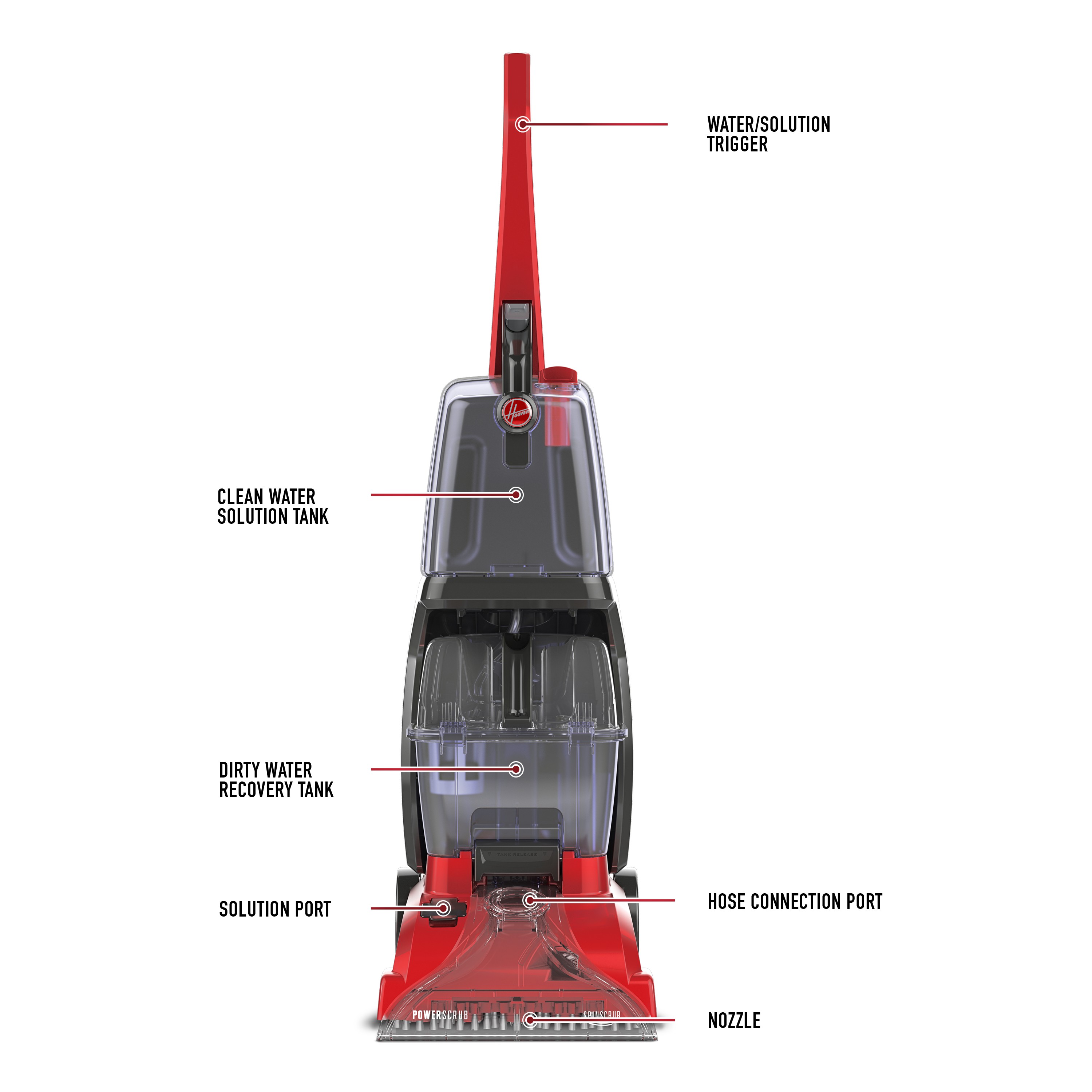 Bissell Carpet Cleaner Parts Diagram Hoover Power Scrub Carpet Cleaner W Spinscrub Technology Fh Of Bissell Carpet Cleaner Parts Diagram