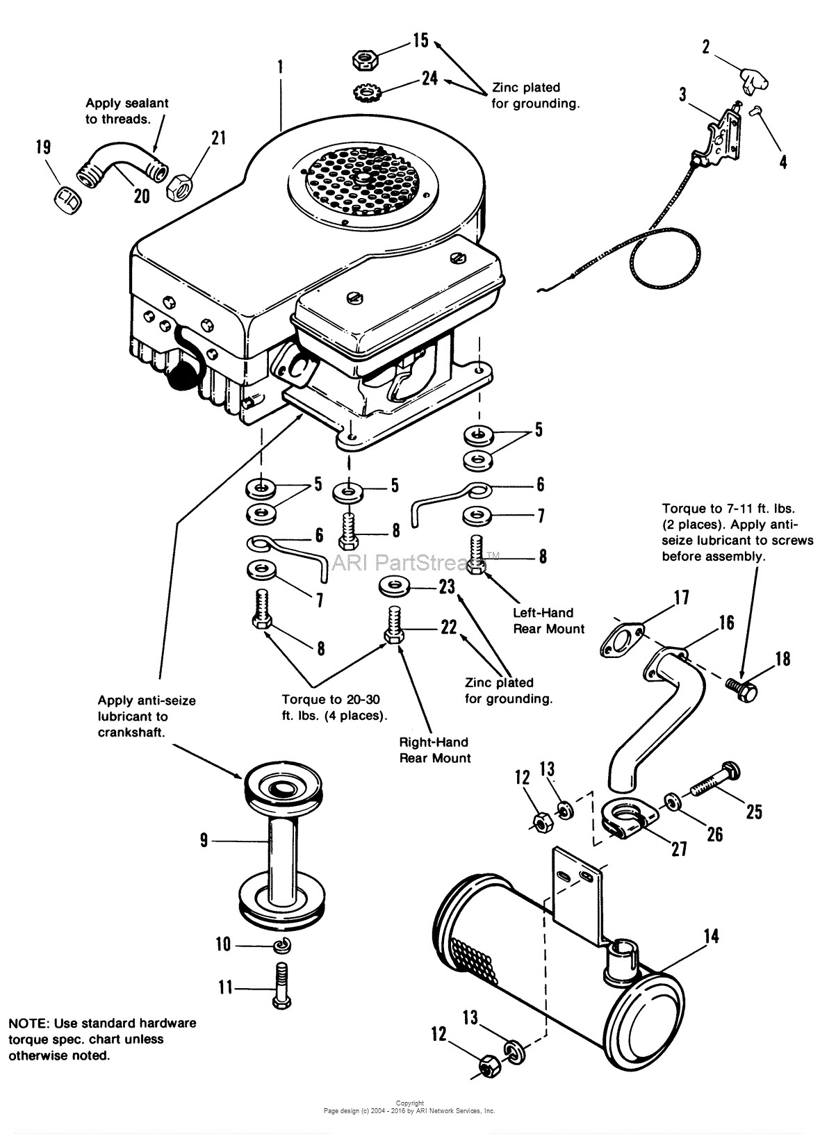Briggs and Stratton 18 5 Hp Engine Diagram Simplicity 612h 12 5hp Hydro Parts Diagram for Engine Group