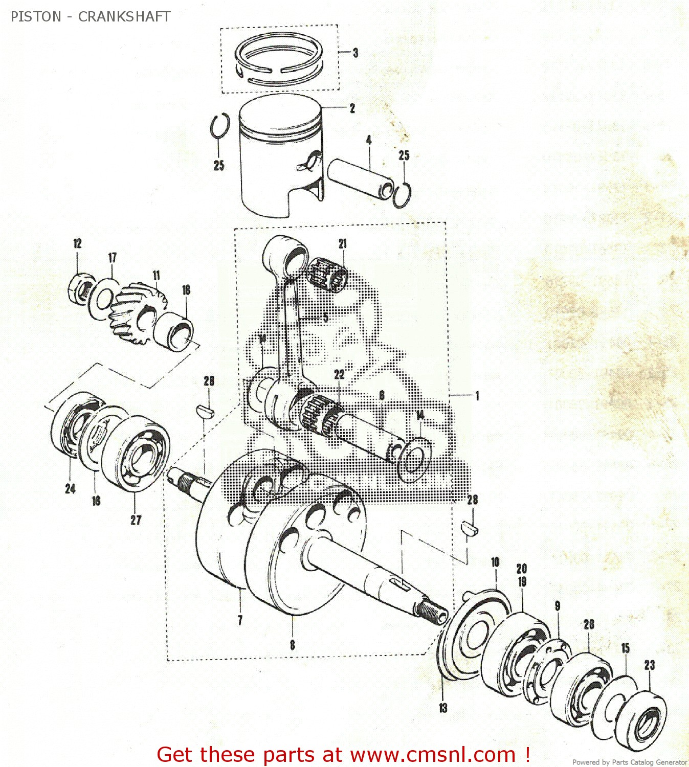 Car Engine Diagram Piston Suzuki B100p Piston Crankshaft original Piston Crankshaft Of Car Engine Diagram Piston