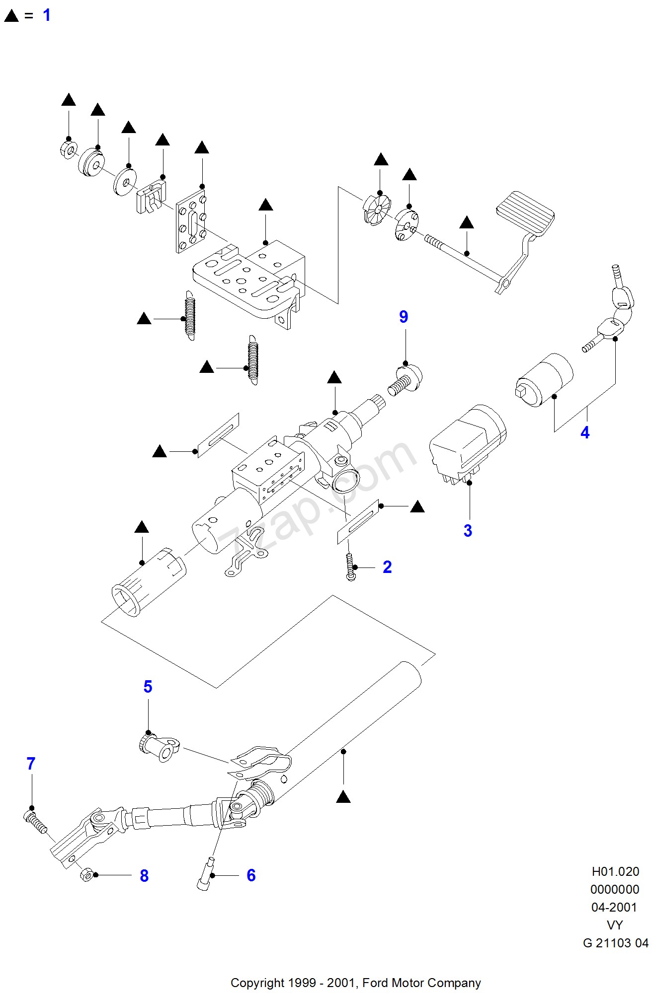 Ford Galaxy Engine Diagram Steering Column Adjustable ford Galaxy 2000 2006 Vy Of Ford Galaxy Engine Diagram