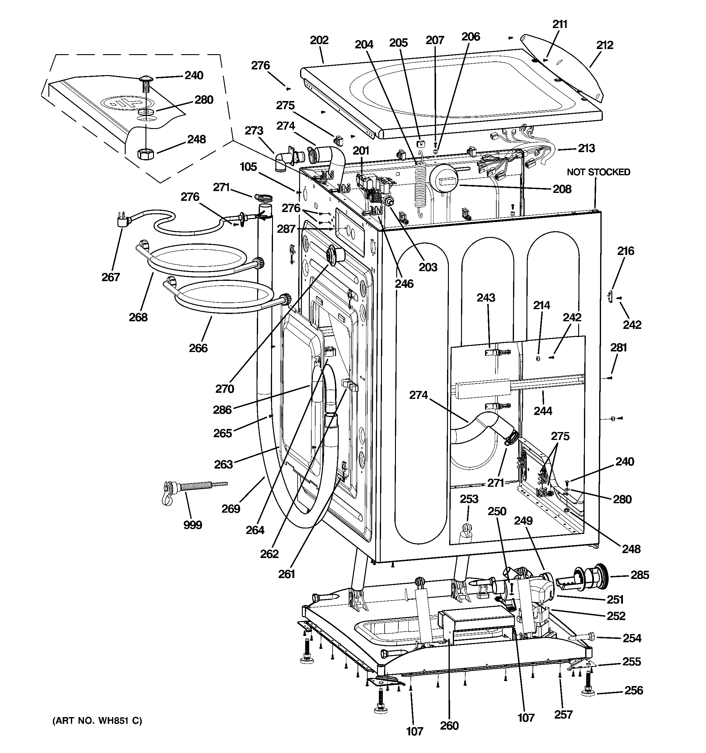 Ge Dishwasher Parts Diagram Ge Model Wbvh6240f0ww Residential Washers Genuine Parts Of Ge Dishwasher Parts Diagram