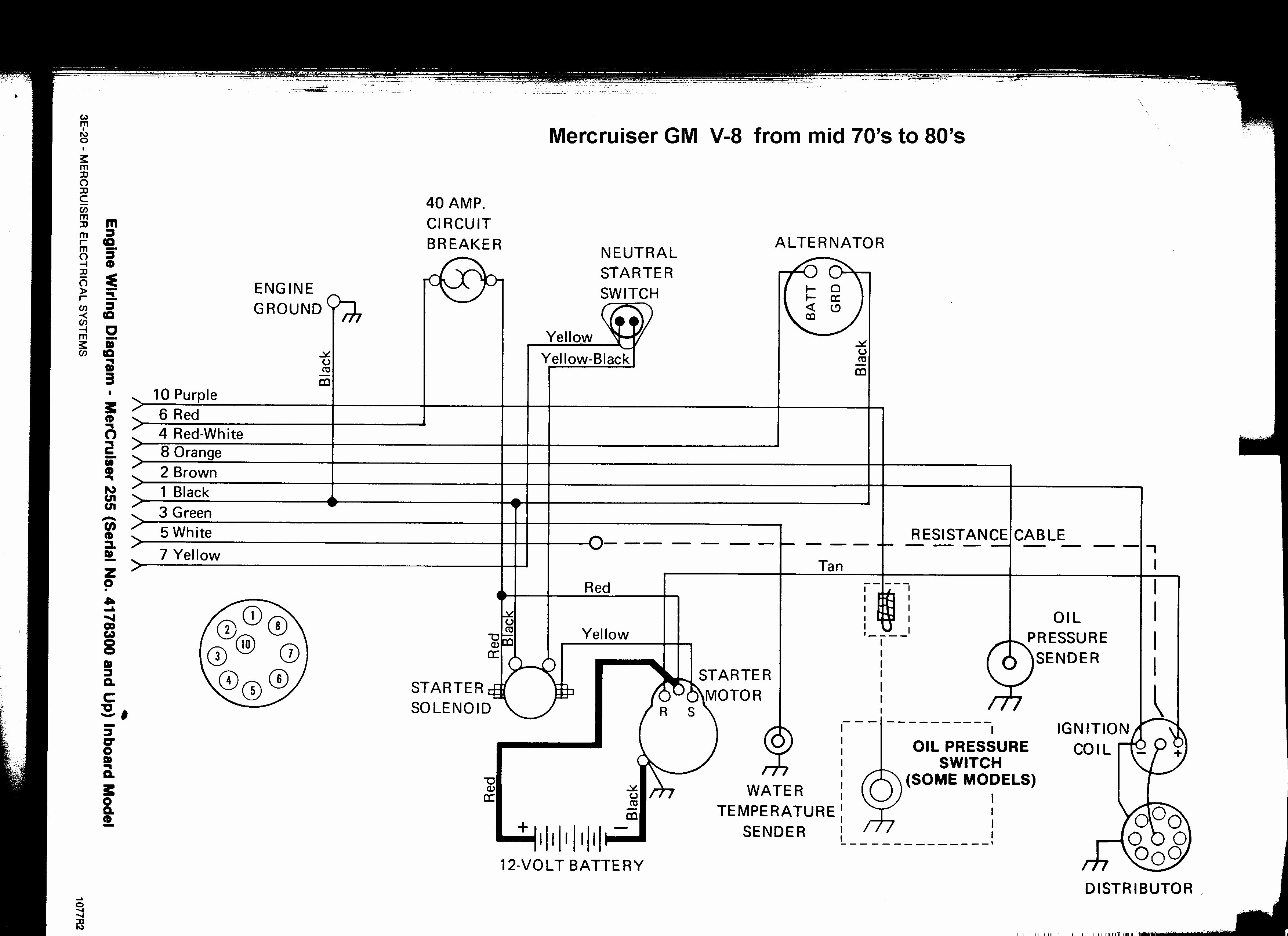 Mercruiser 140 Engine Diagram Mercruiser 3 0 Wiring Diagram Inspirational Wiring Diagram Of Mercruiser 140 Engine Diagram