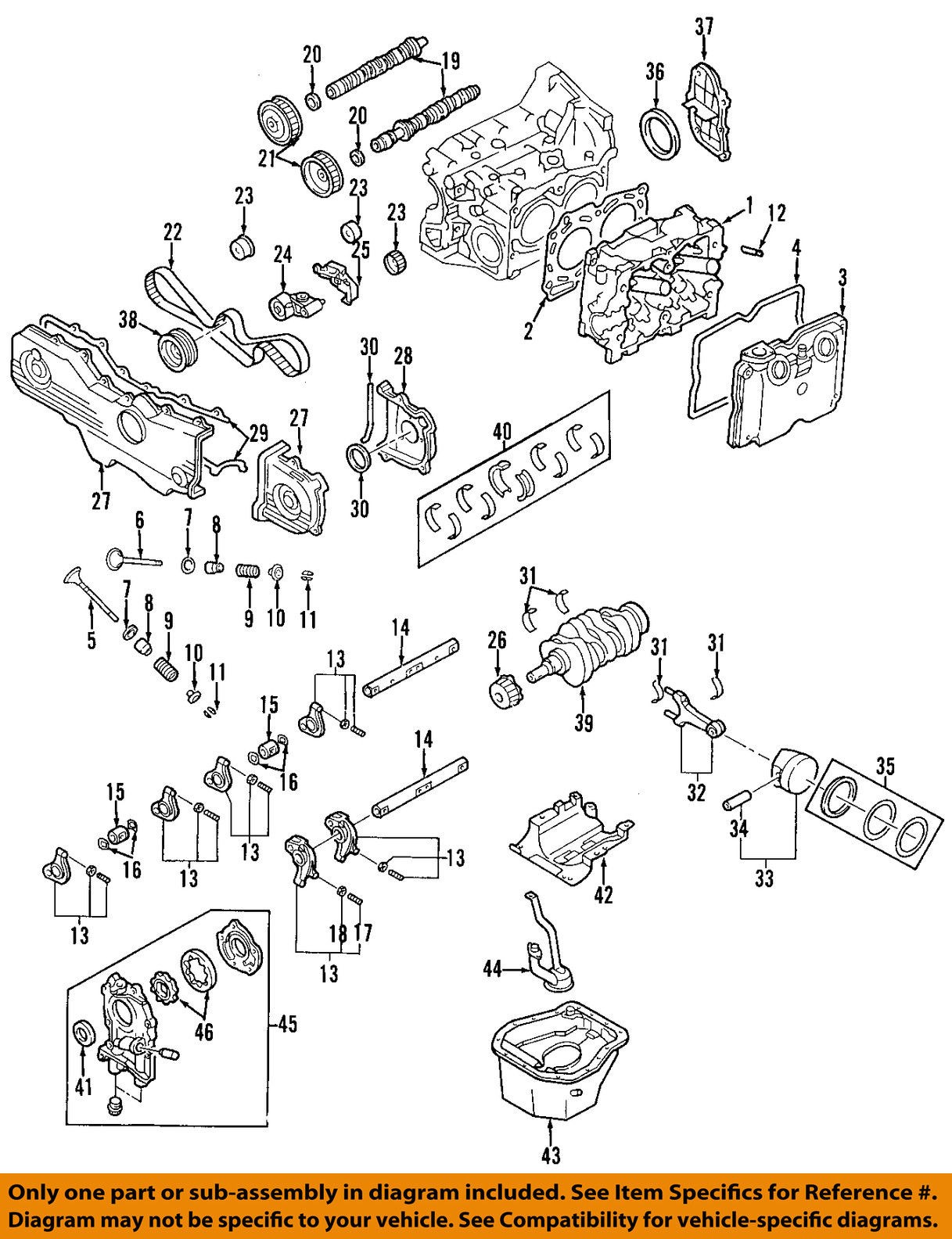 Subaru Ej25 Engine Diagram Subaru Aa633 Head Gasket Of Subaru Ej25 Engine Diagram