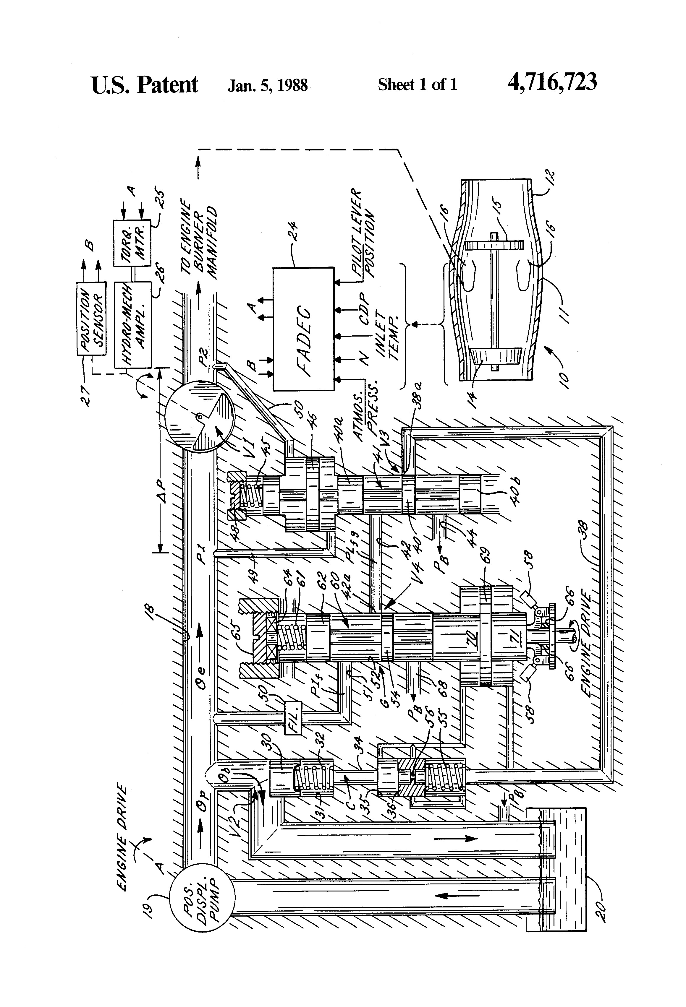 Turbine Engine Diagram Patent Us Fuel Controls for Gas Turbine Engines Google