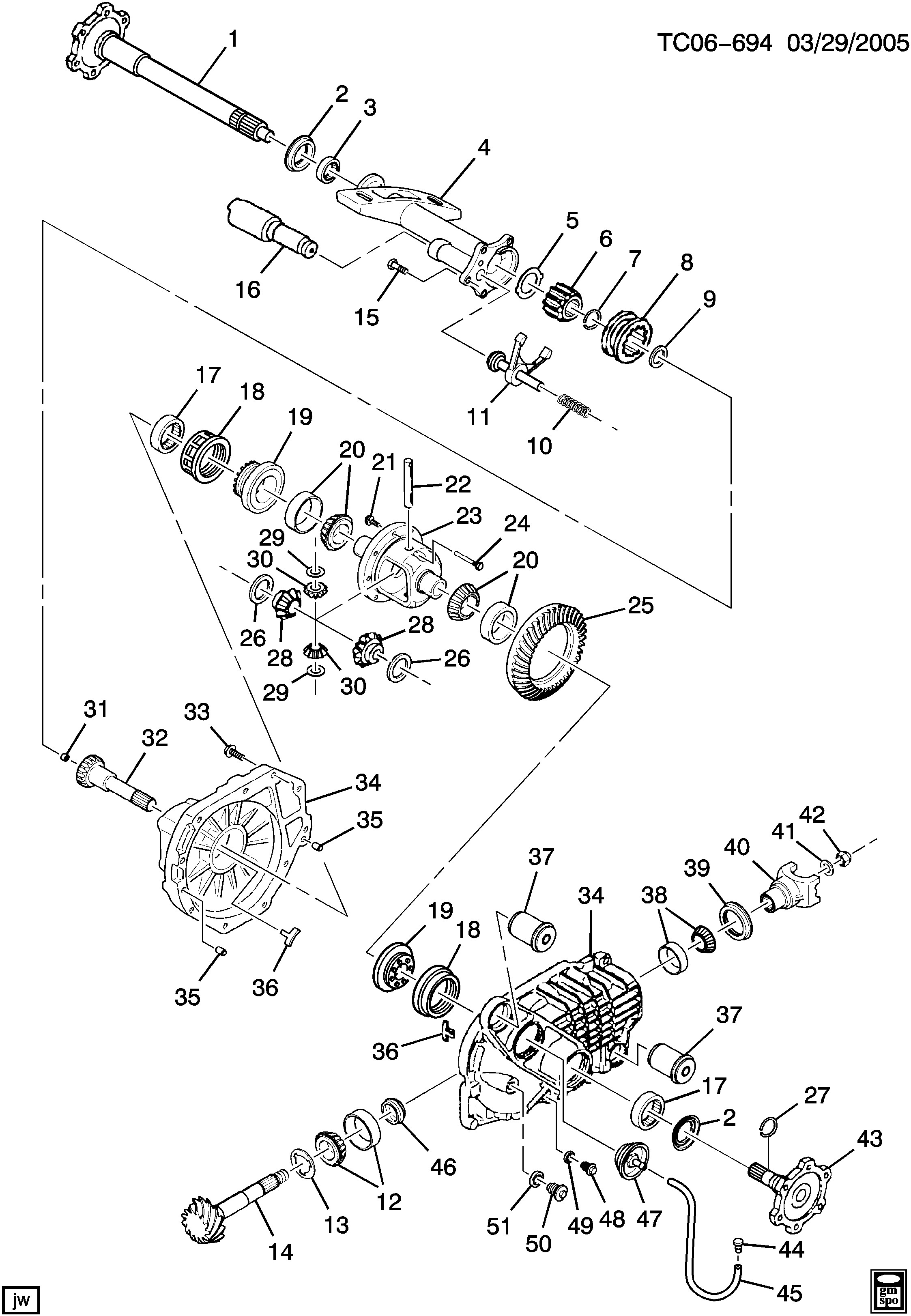 2002 Chevy Avalanche Parts Diagram Avalanche 1500 4wd Differential Carrier Front Axle Part 2 8 25 Of 2002 Chevy Avalanche Parts Diagram